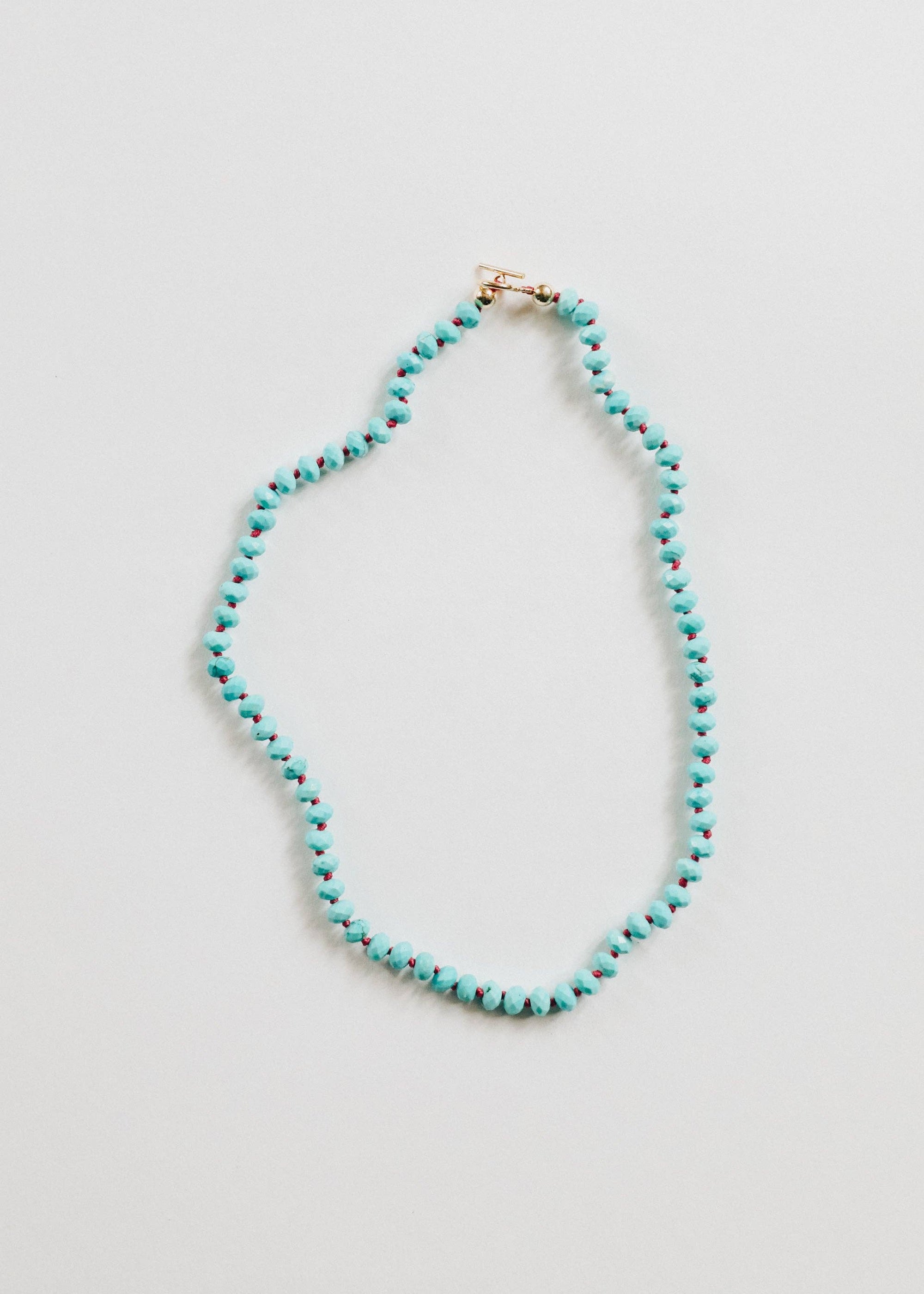 Turquoise Necklace + 14K Gold Filled Toggle
