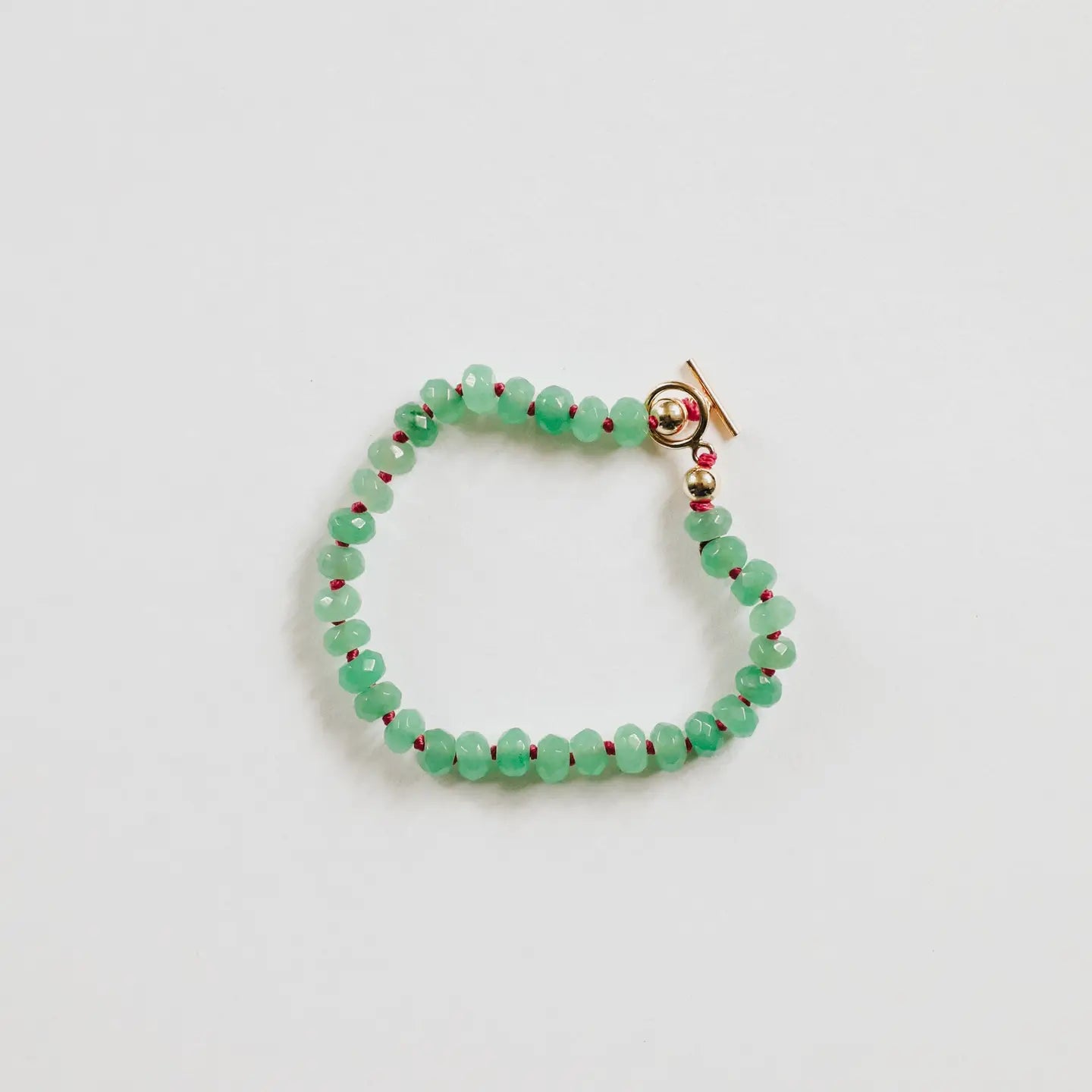 Aventurine + 14k Gold-Filled Toggle Bracelet