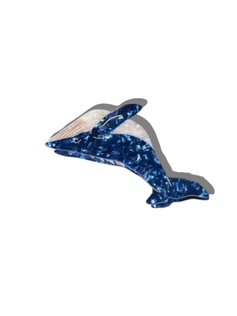 Hand-Painted Acetate Hair Clips