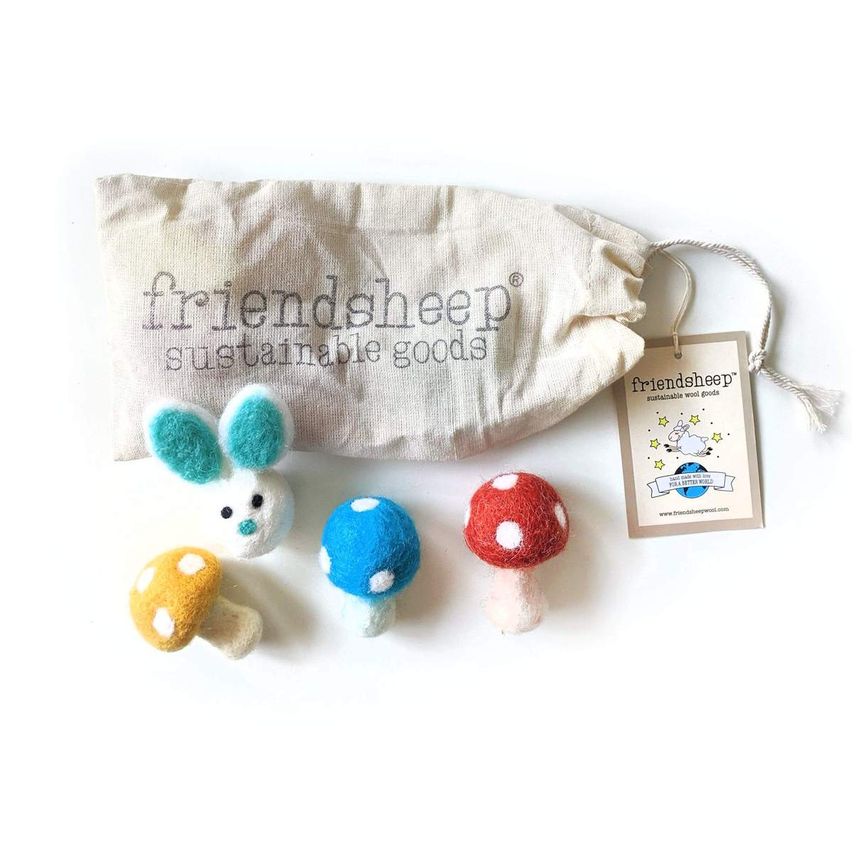 Hand-Felted Organic Cat Toys