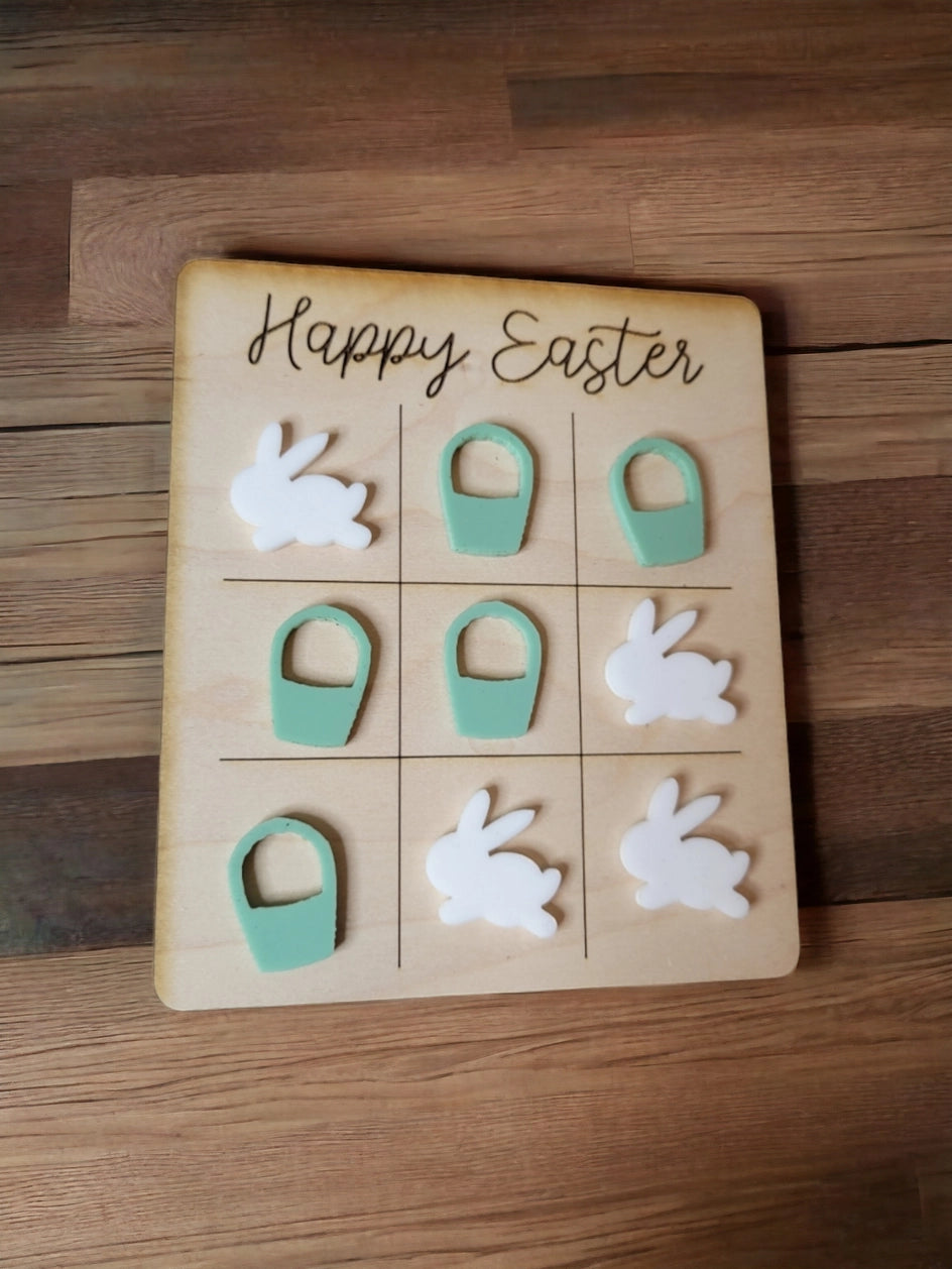 Maple Wood Tic Tac Toe
