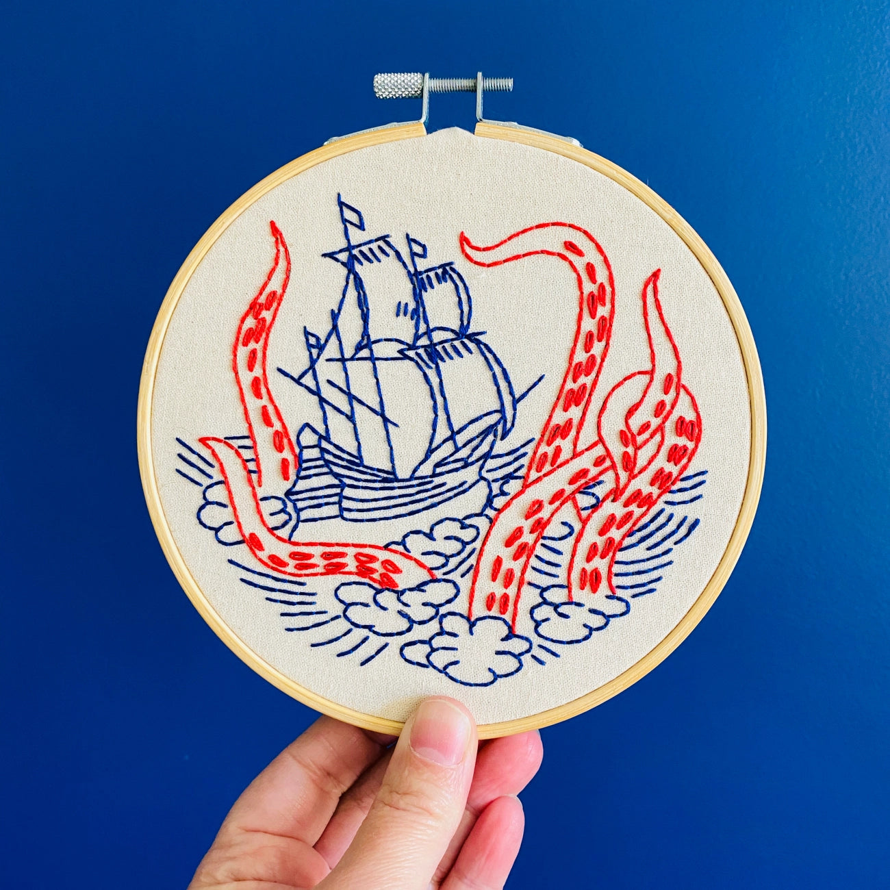 Hook, Line & Tinker Complete Embroidery Kit