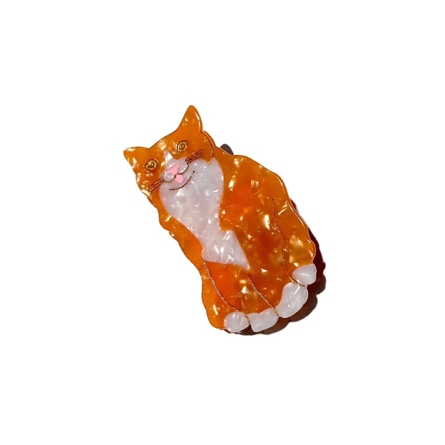 Hand-Painted Acetate Hair Clips