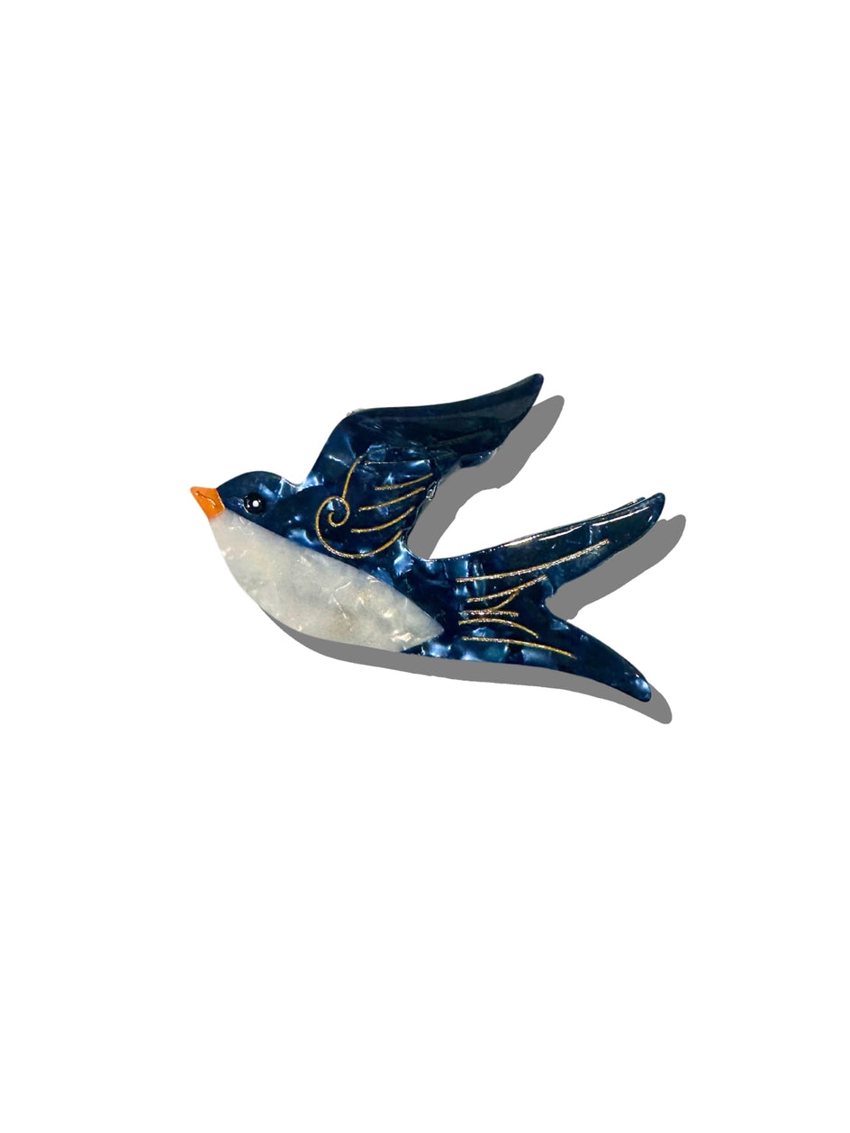 Hand-Painted Acetate Hair Clips