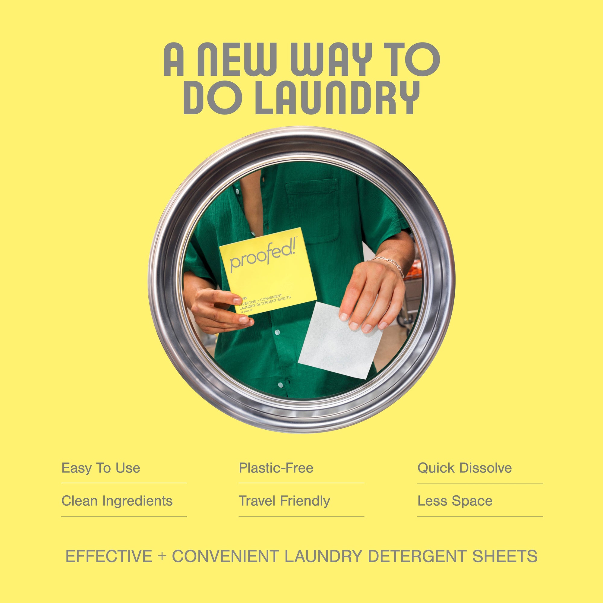Plastic Free Laundry Detergent Sheets