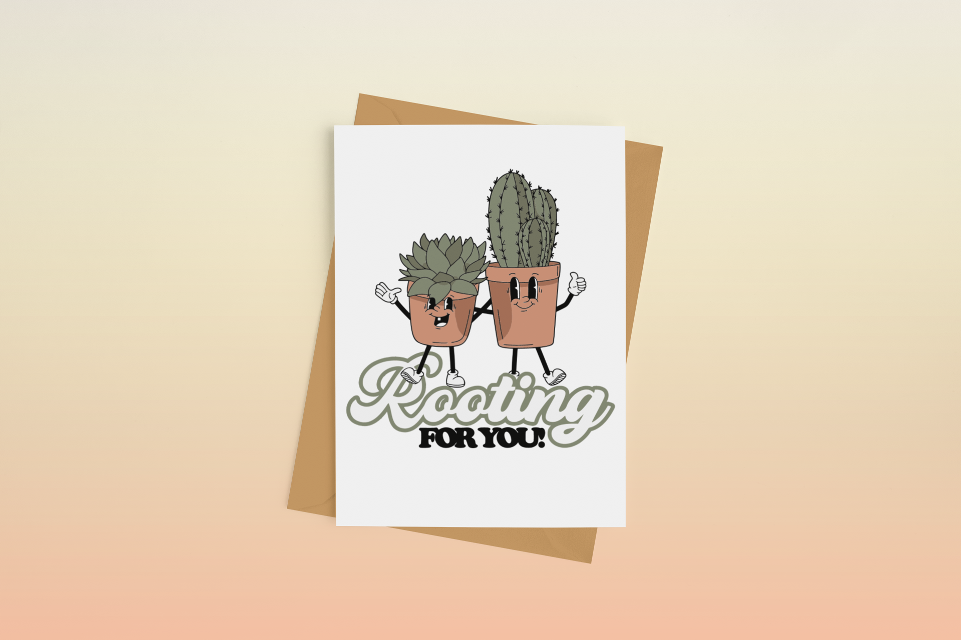 Rooting For You Greeting Card