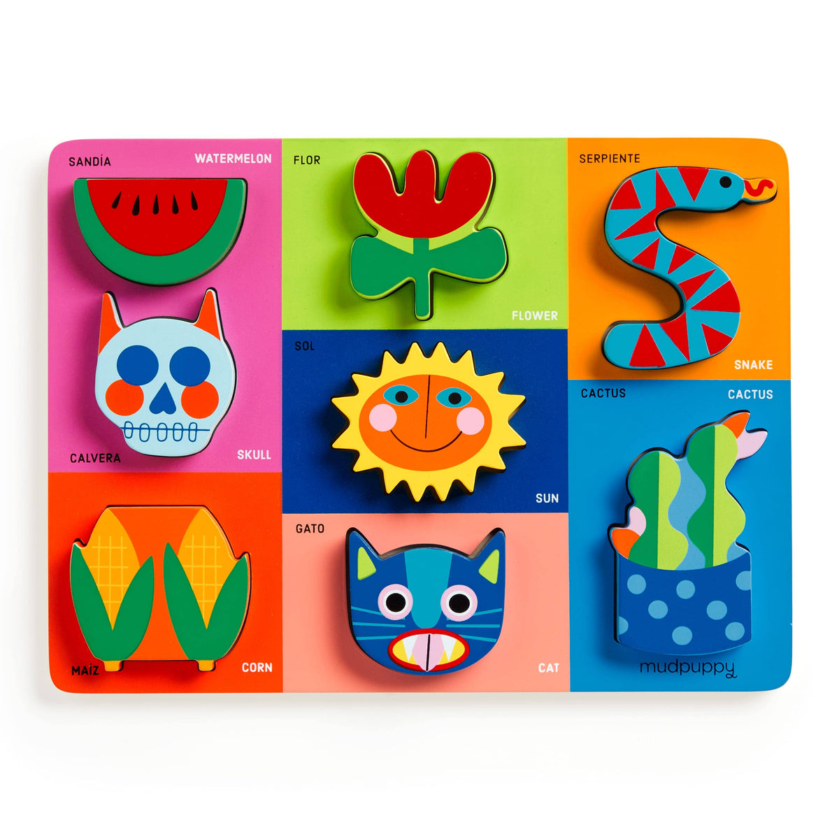 Mis Amigos - My Friends Wooden Tray Puzzle