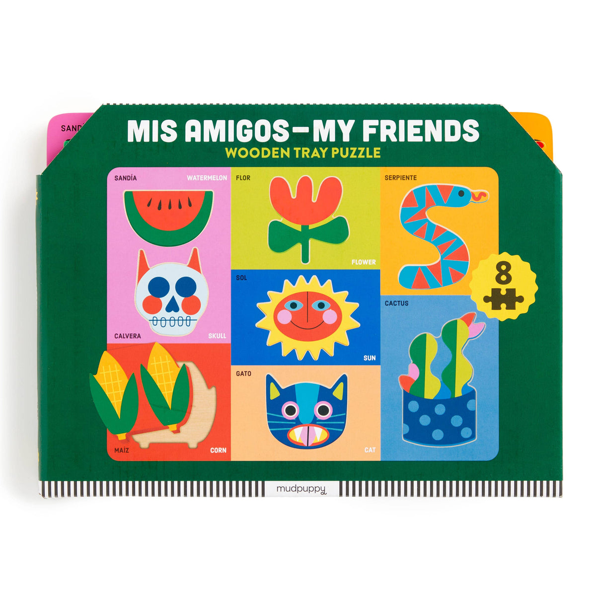 Mis Amigos - My Friends Wooden Tray Puzzle