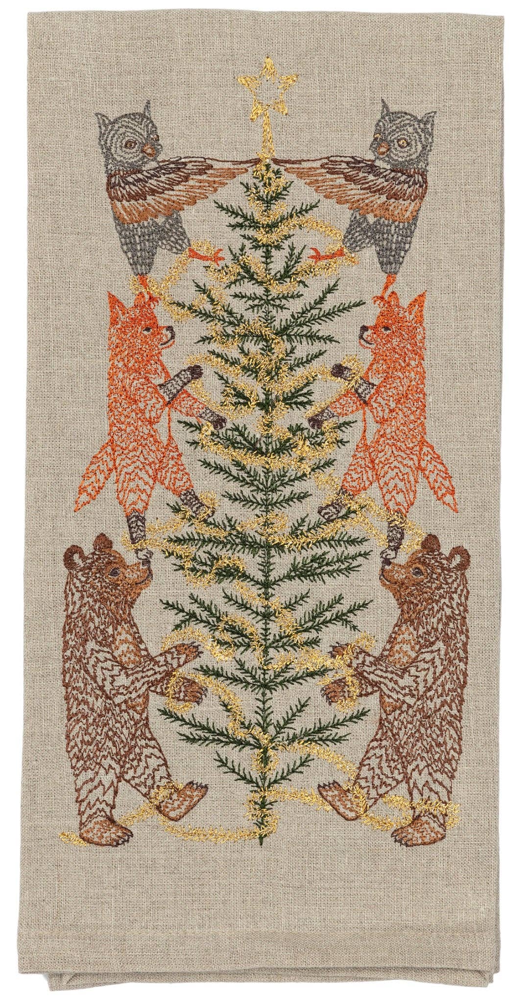 Coral & Tusk Tinsel Tree Tea Towel