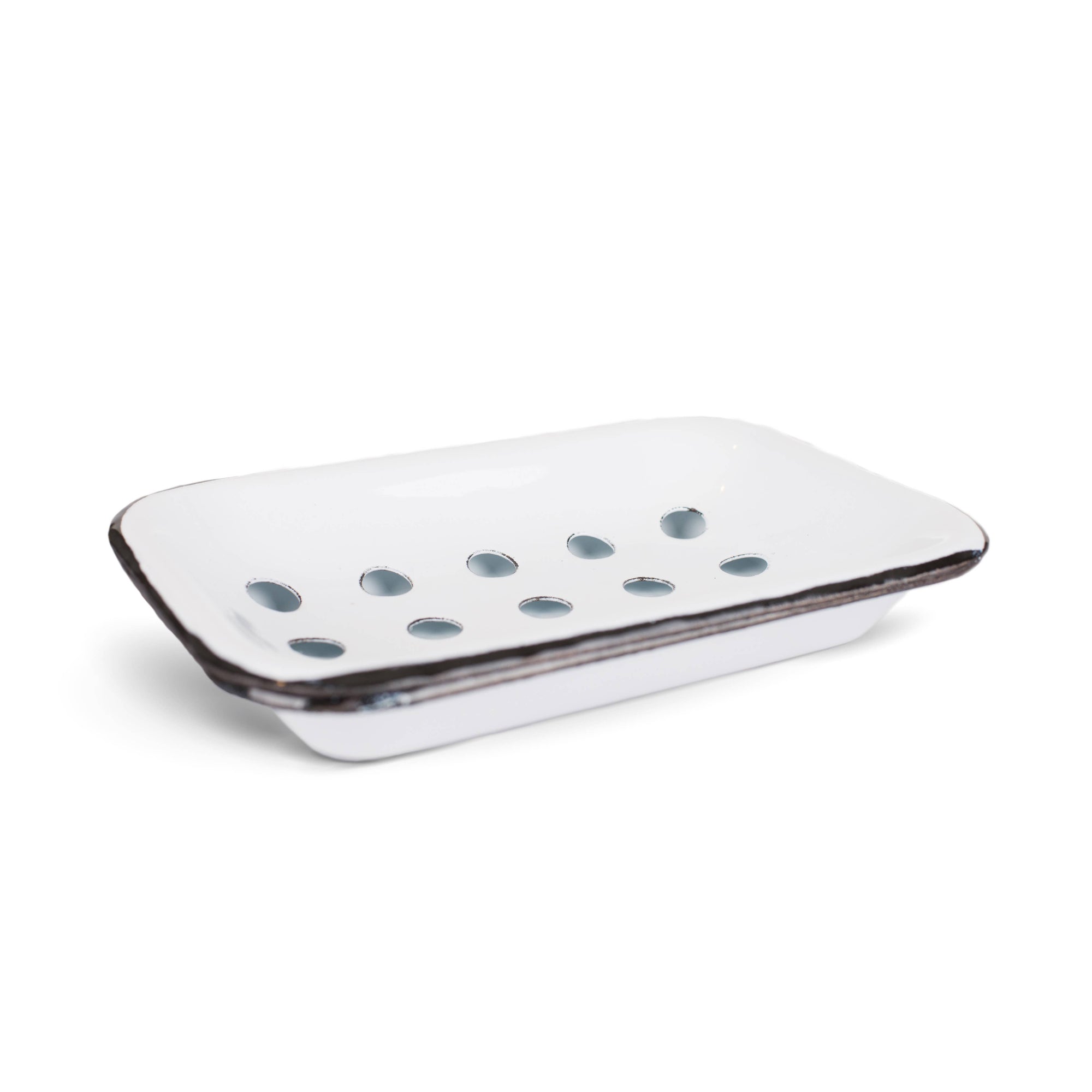 Enameled Metal Soap Dish