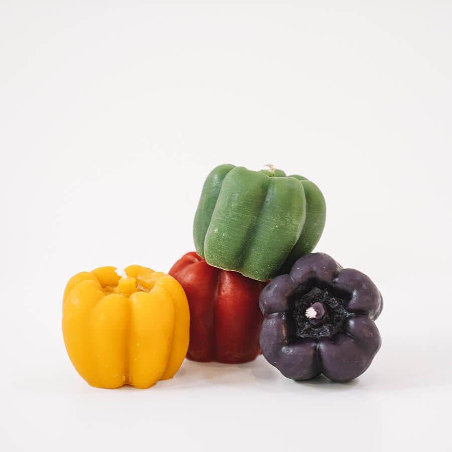 Beeswax Bell Pepper Candle