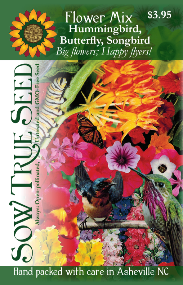 Flower Seed Mix - Hummingbird, Butterfly, Songbird