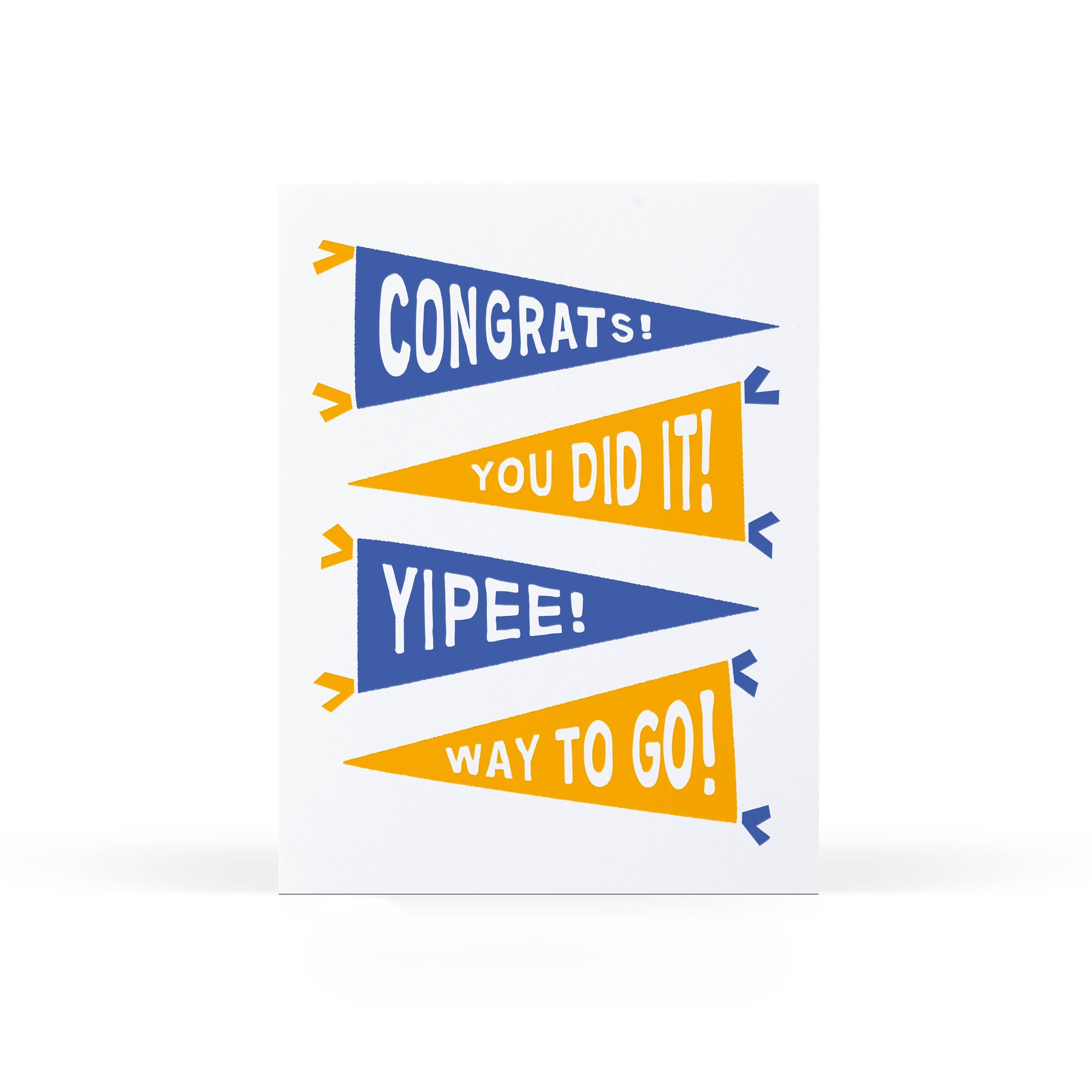 Pennants Graduation and Congratulations Greeting Card