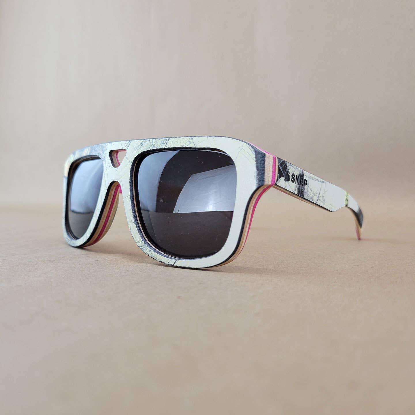 Aviator Sunglasses Made from Recycled Skateboards