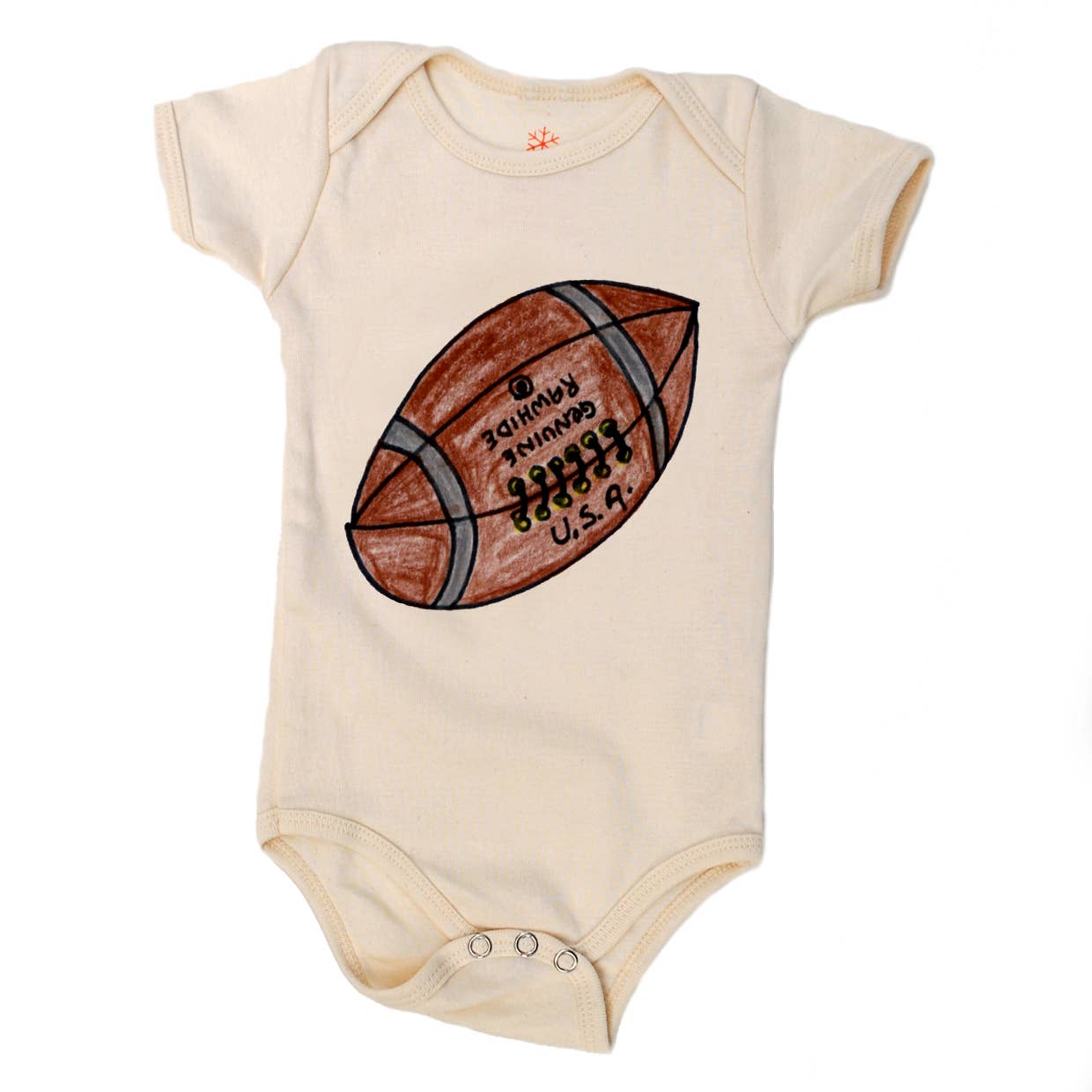 Football Organic Onesie