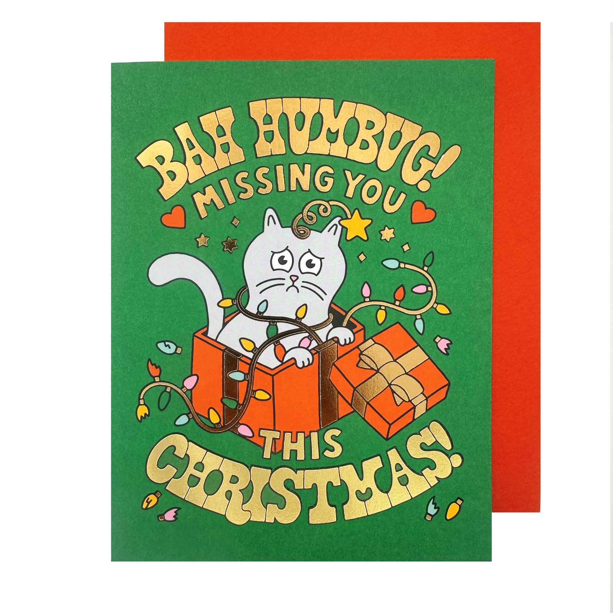 Bah Humbug Missing You Christmas Card