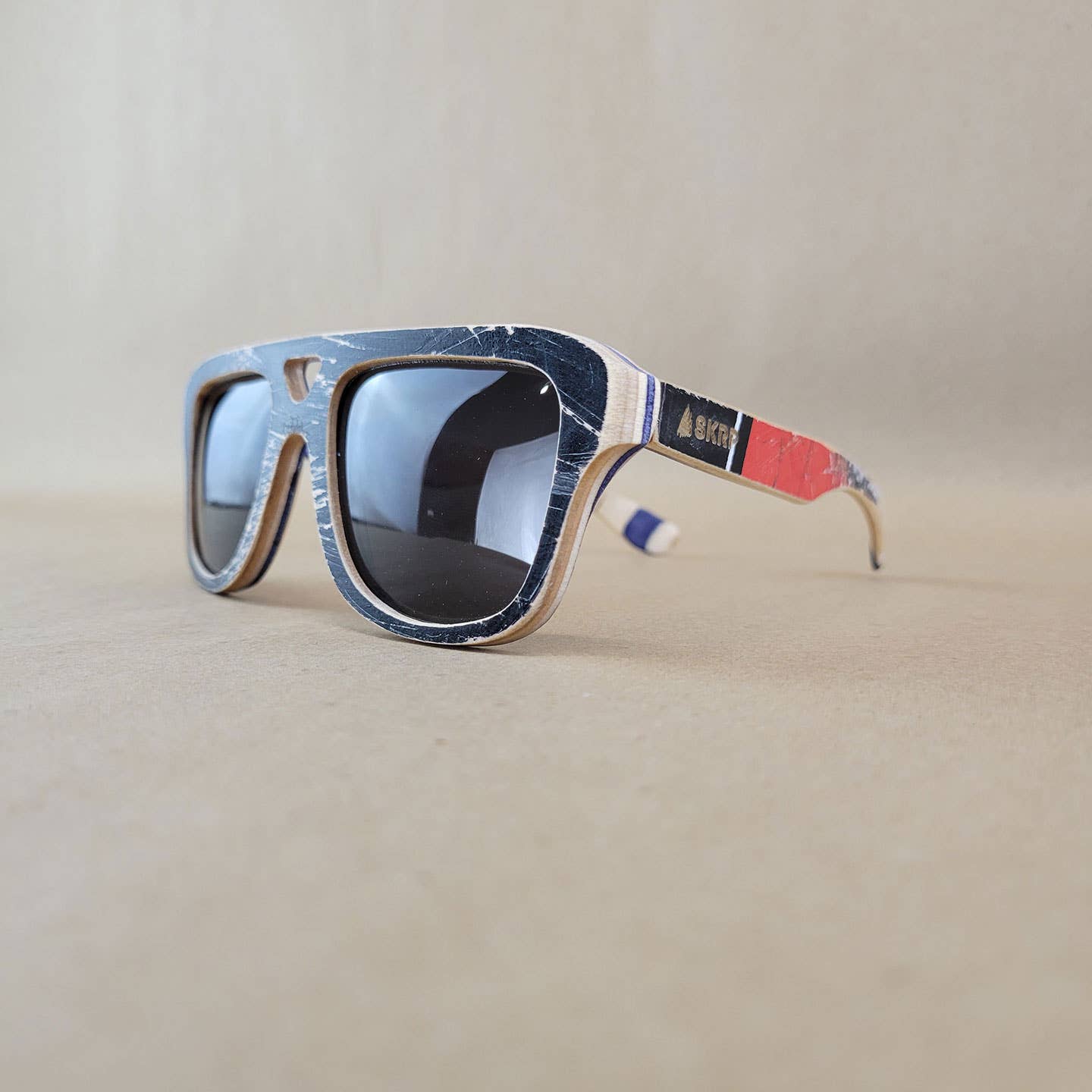 Aviator Sunglasses Made from Recycled Skateboards