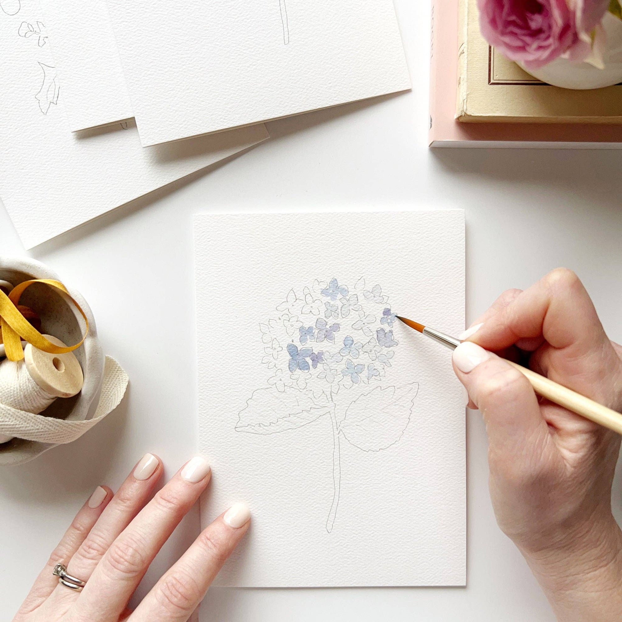 Paintable Watercolor Notecards