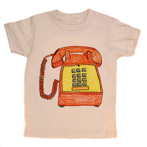 Push Button Phone Organic Tee