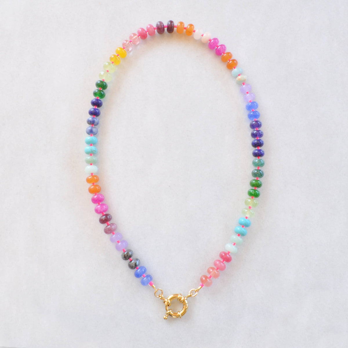 Gemstone and Glass Bead Necklaces