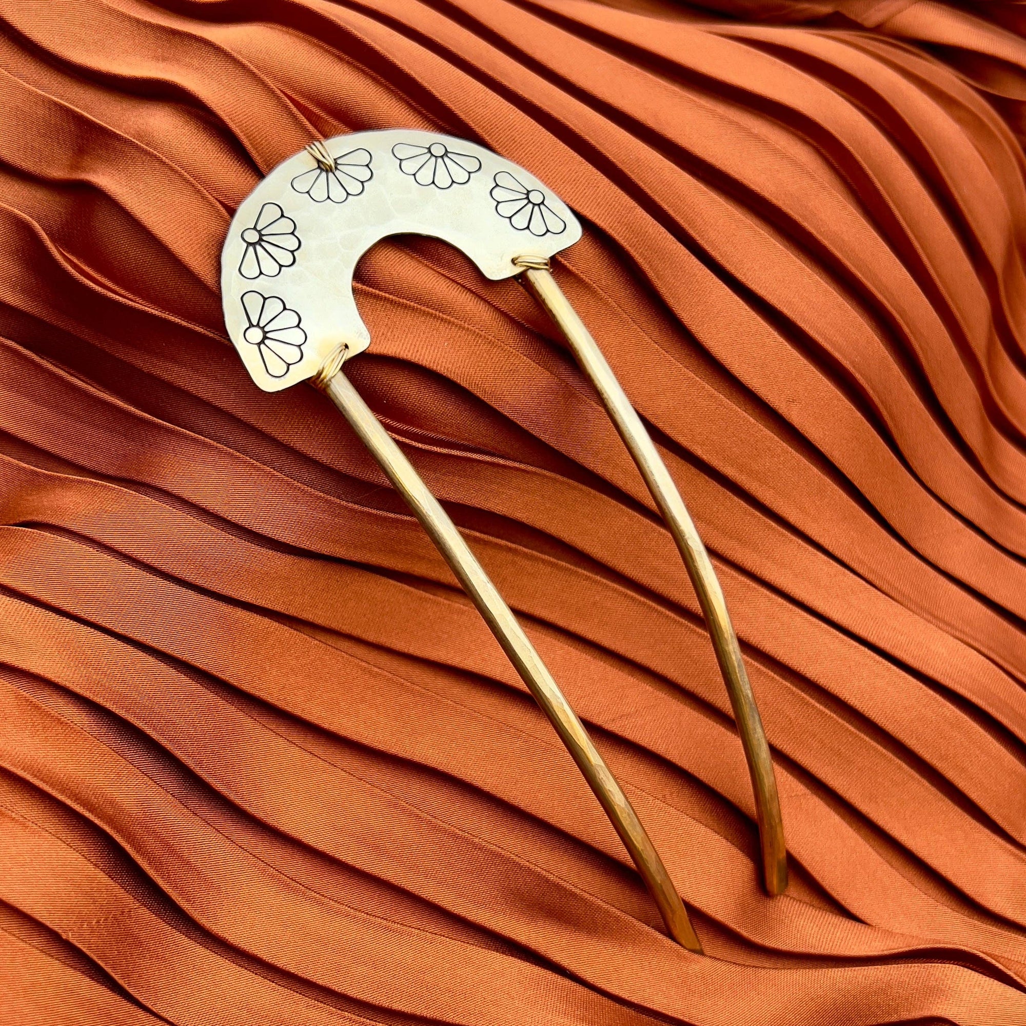 Handmade Brass Hair Pin