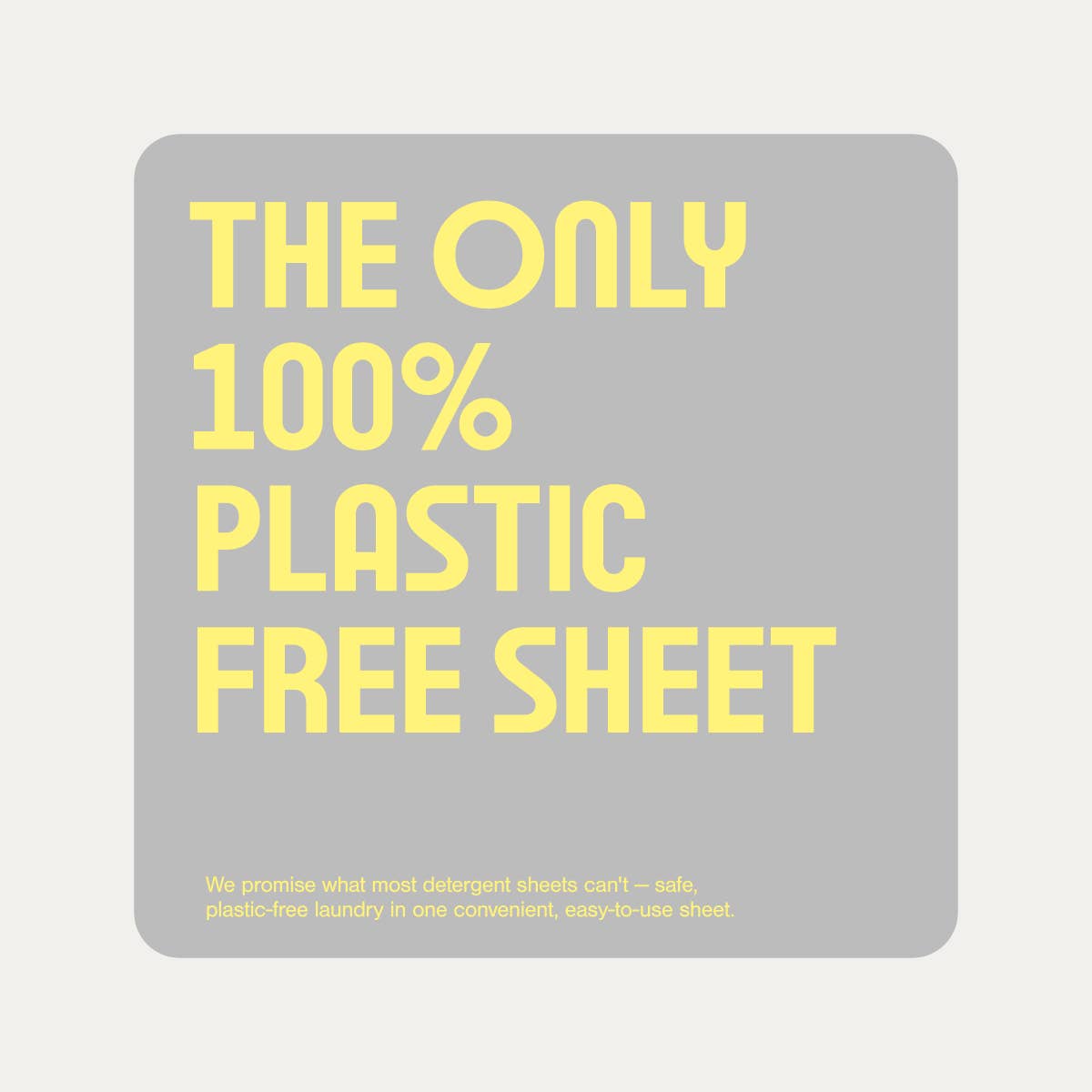 Plastic Free Laundry Detergent Sheets