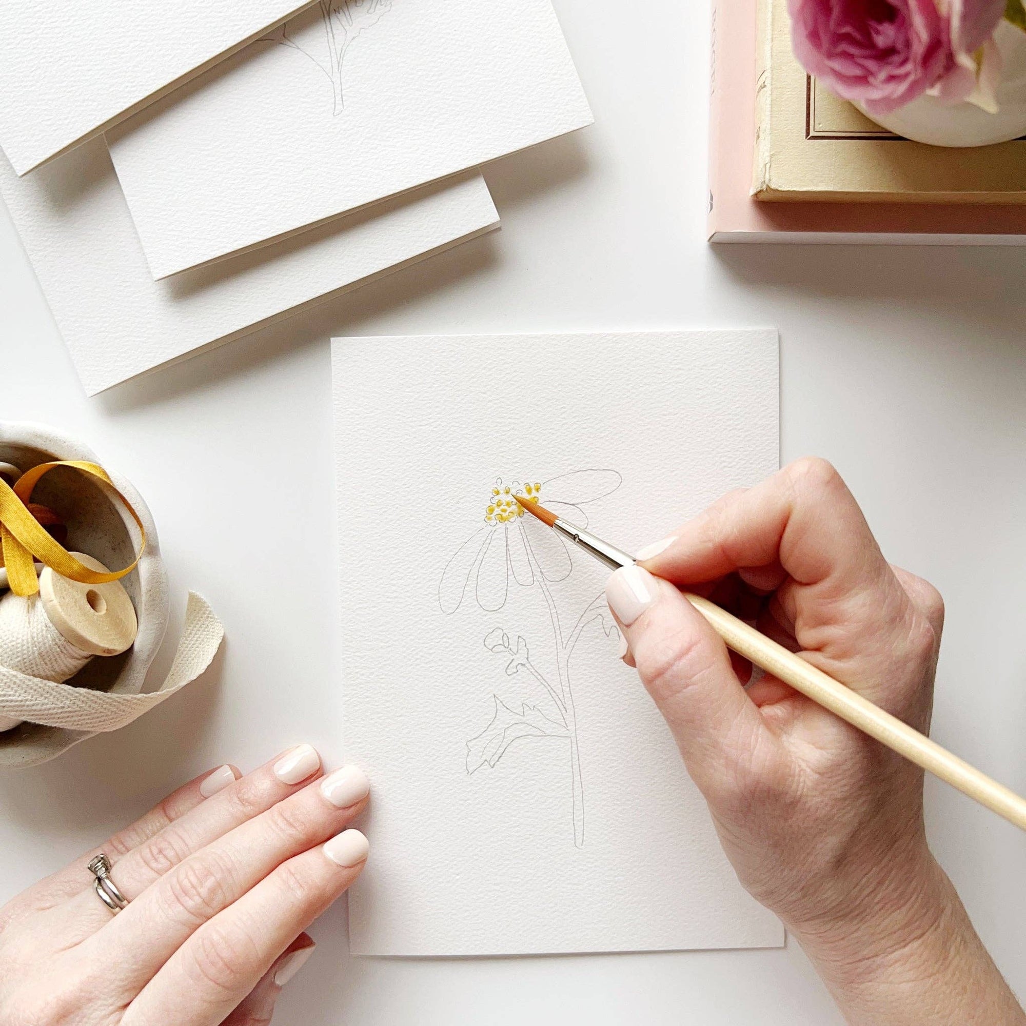 Paintable Watercolor Notecards