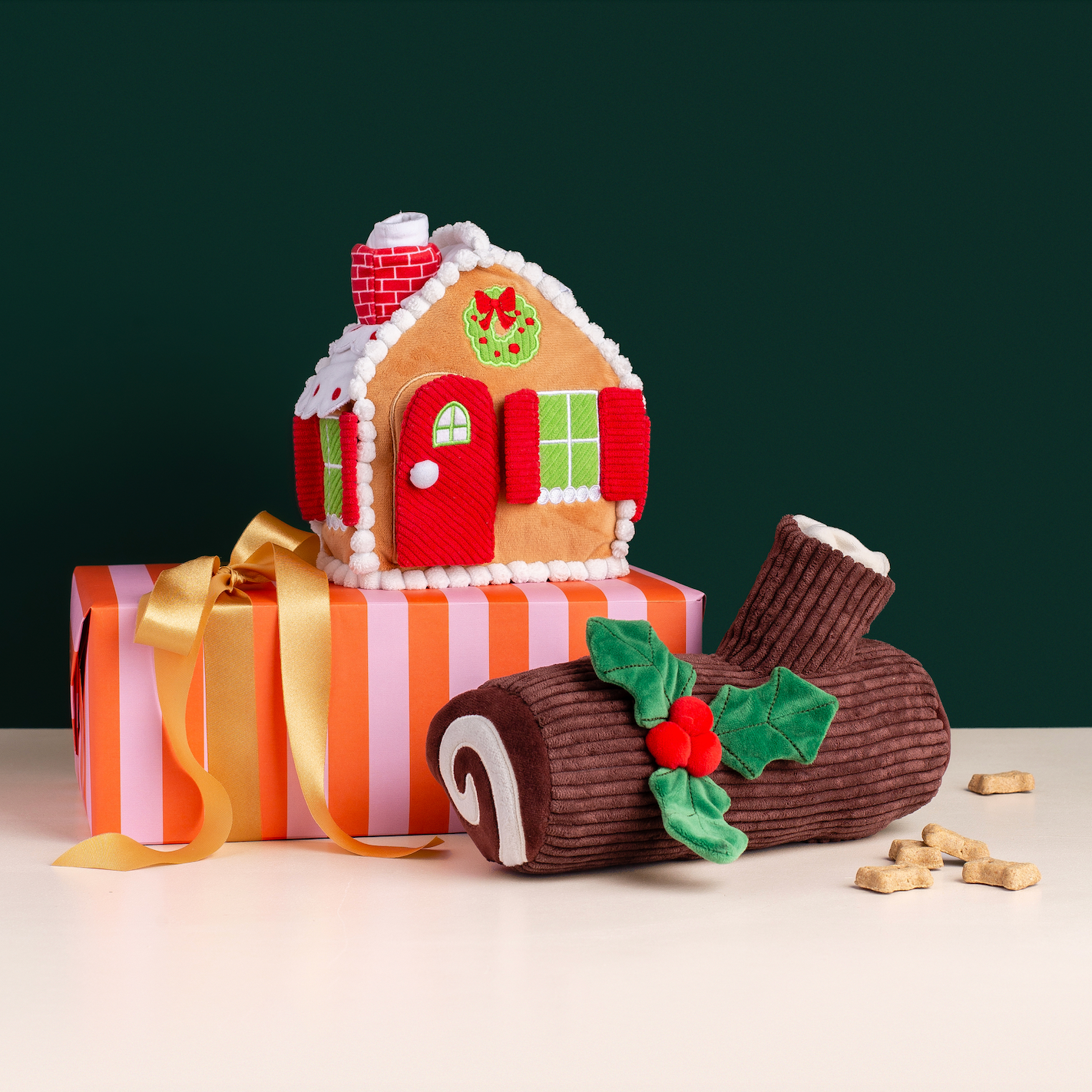 Gingerbread House Interactive Dog Toy