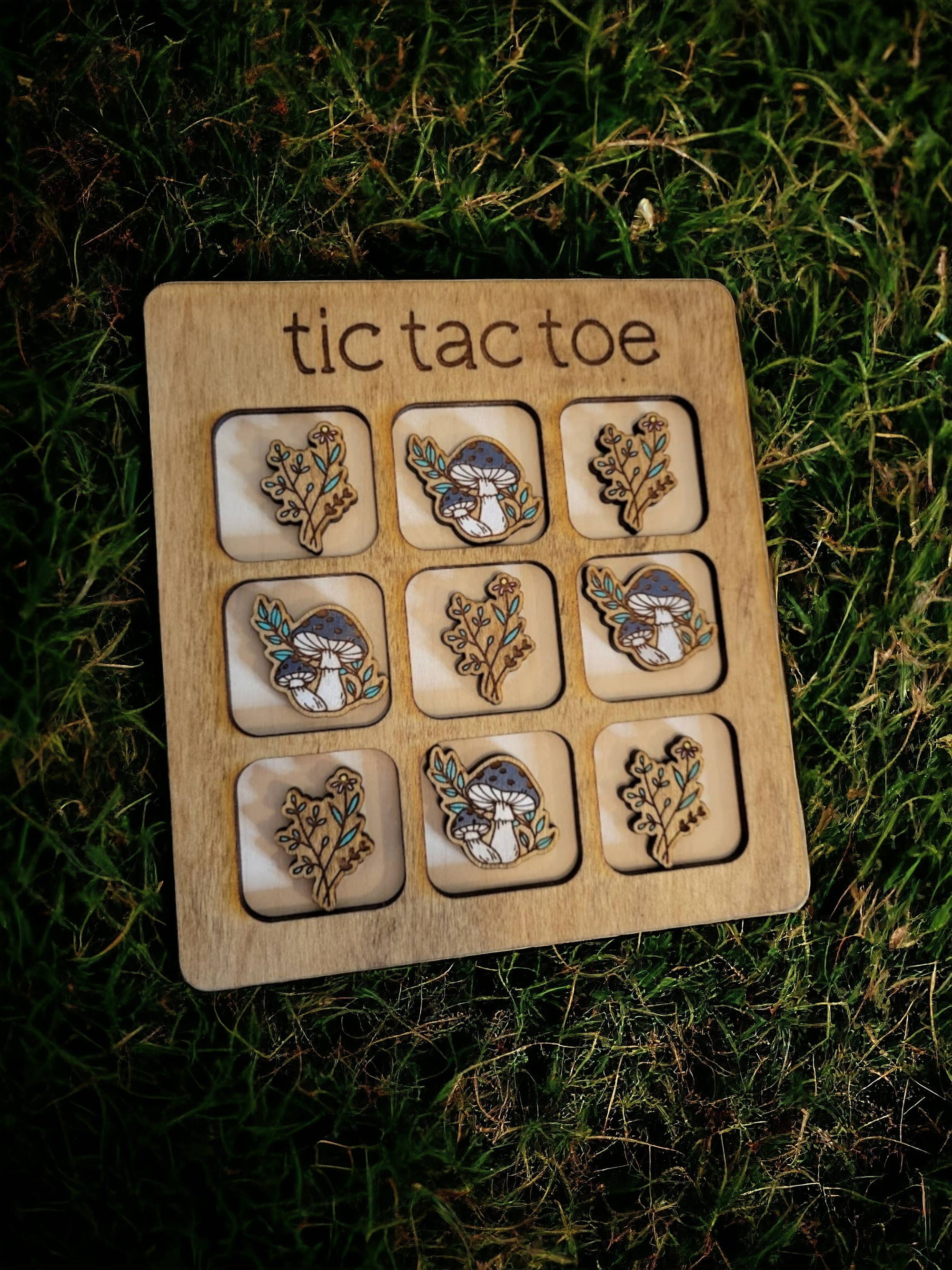 Maple Wood Tic Tac Toe
