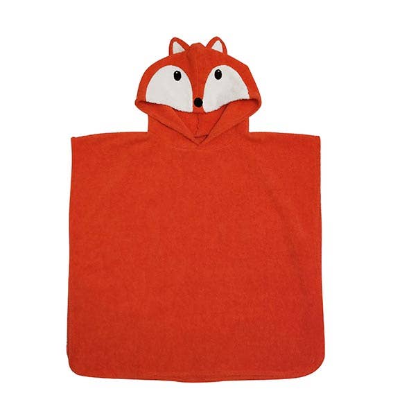 Organic Cotton Fox Bath Poncho