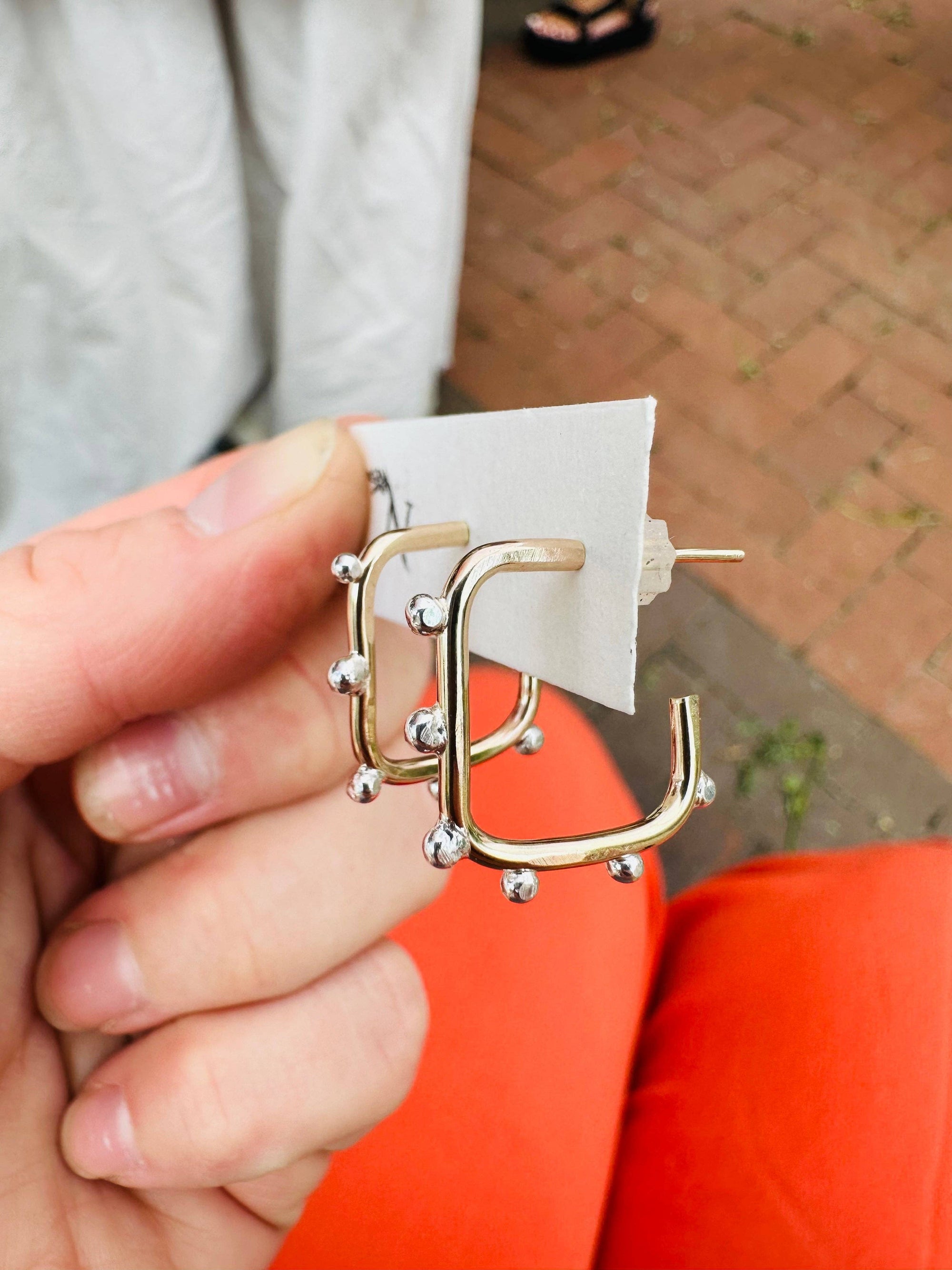 Roma Square Hoops by Notions of Lovely