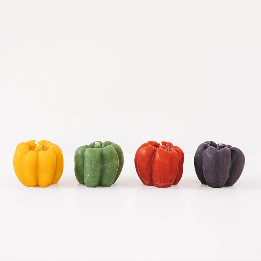 Beeswax Bell Pepper Candle