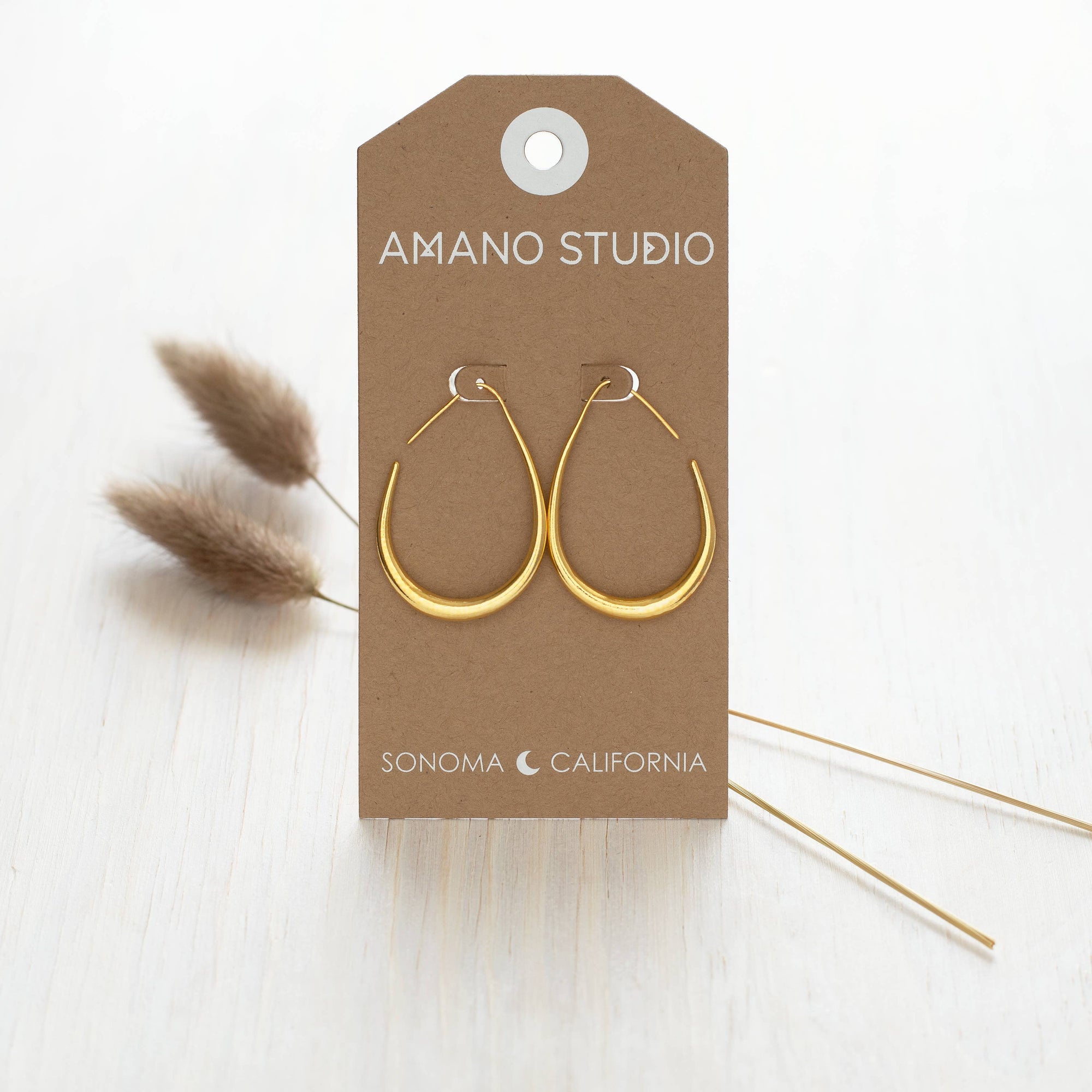 Teardrop Hoops