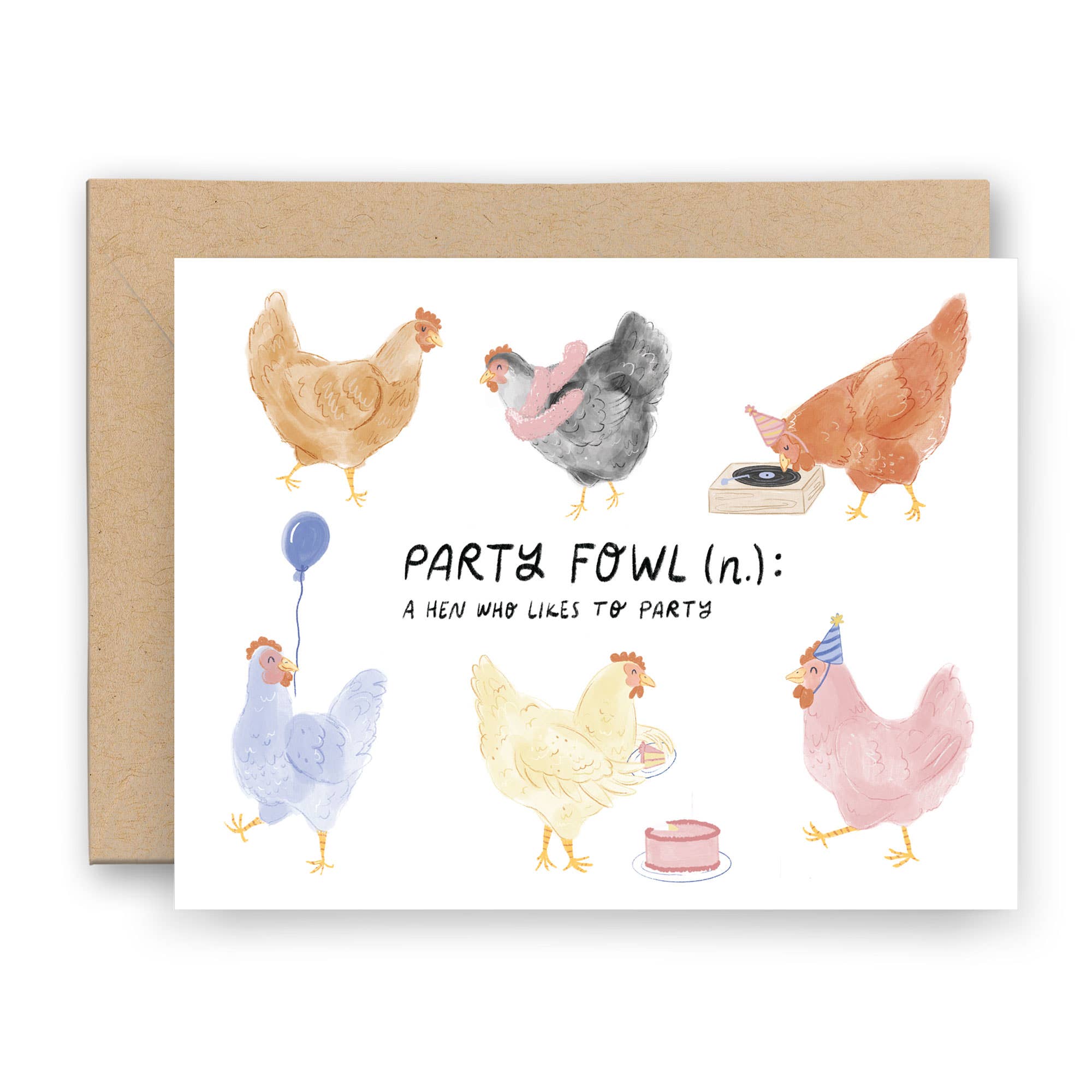 Party Fowl Birthday/Hen Party Card