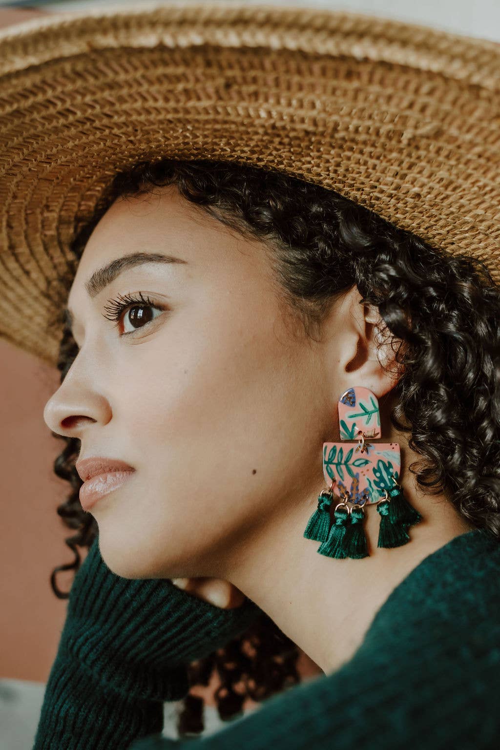 Palms Tassel Earrings