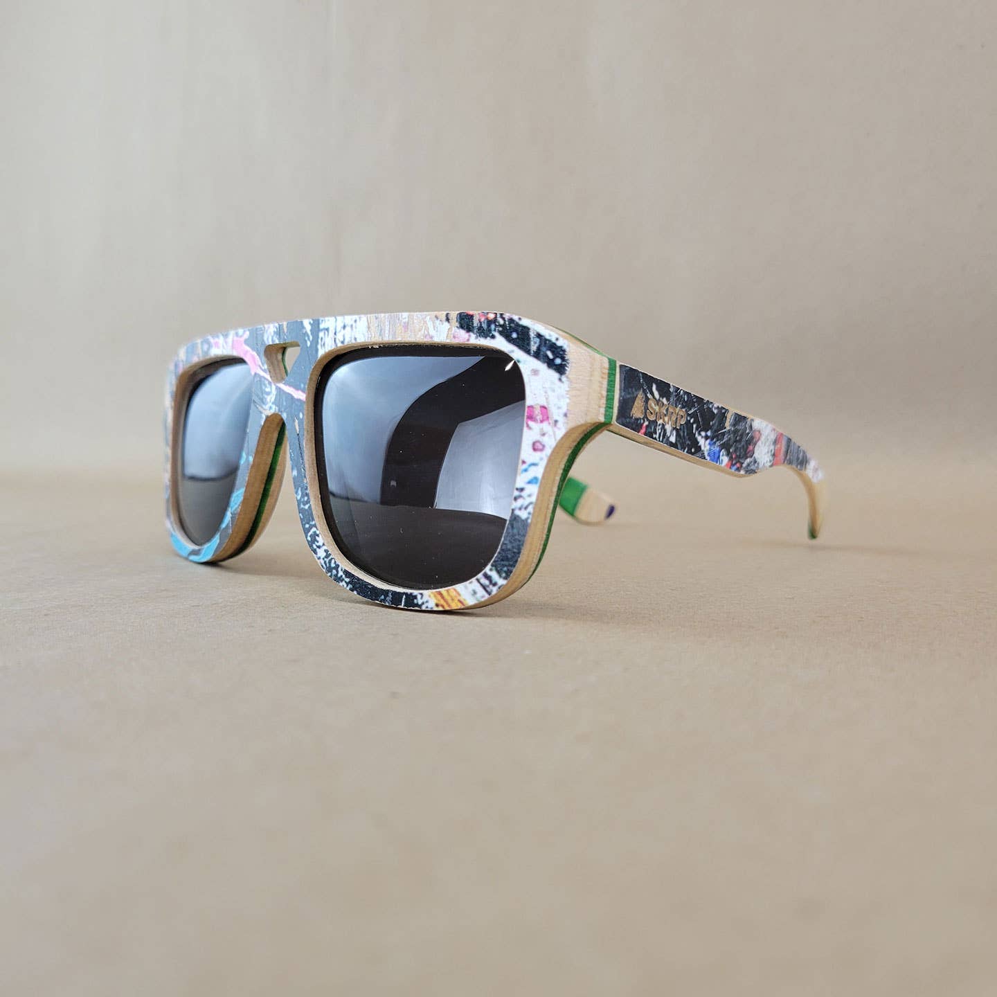 Aviator Sunglasses Made from Recycled Skateboards