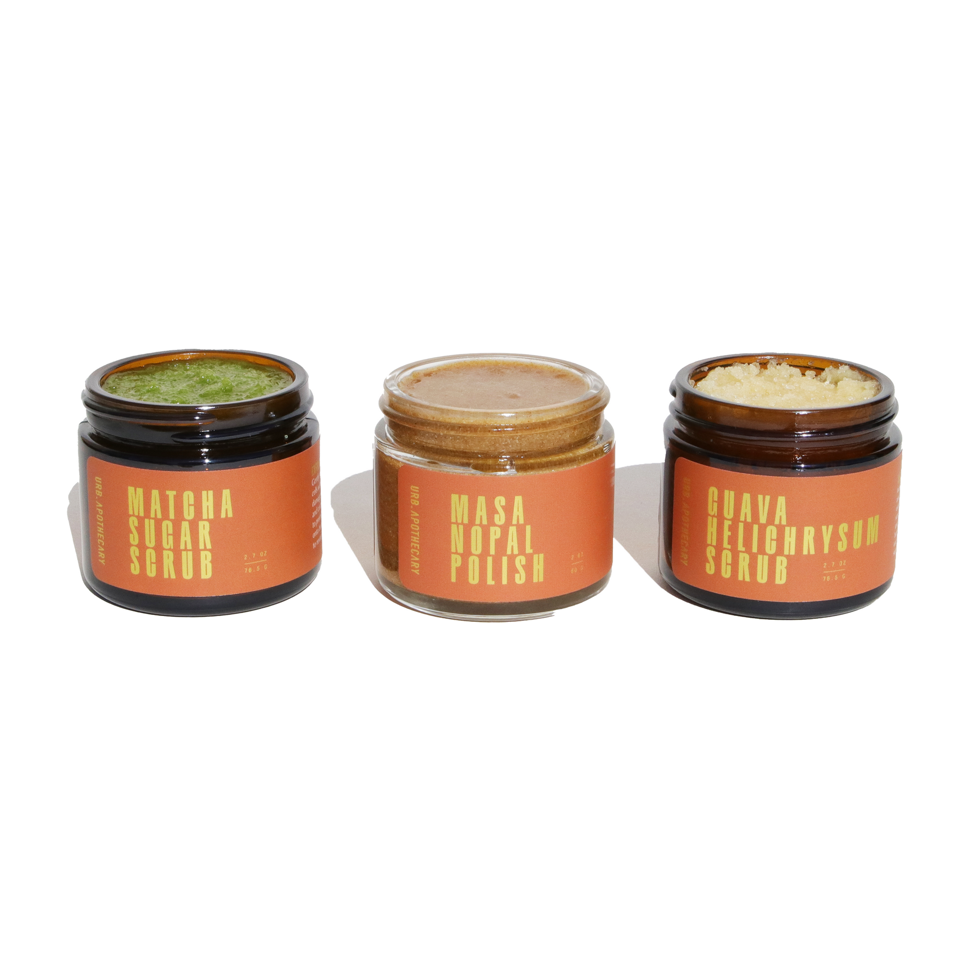 Urb Apothecary Exfoliating Body & Face Scrub Trio