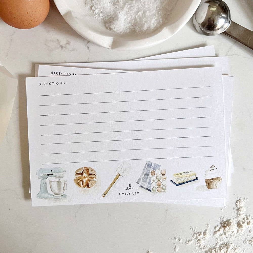 Emily Lex Baking Recipe Cards