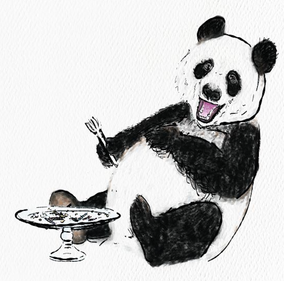 Always A Pleasure Panda Birthday Greeting Card