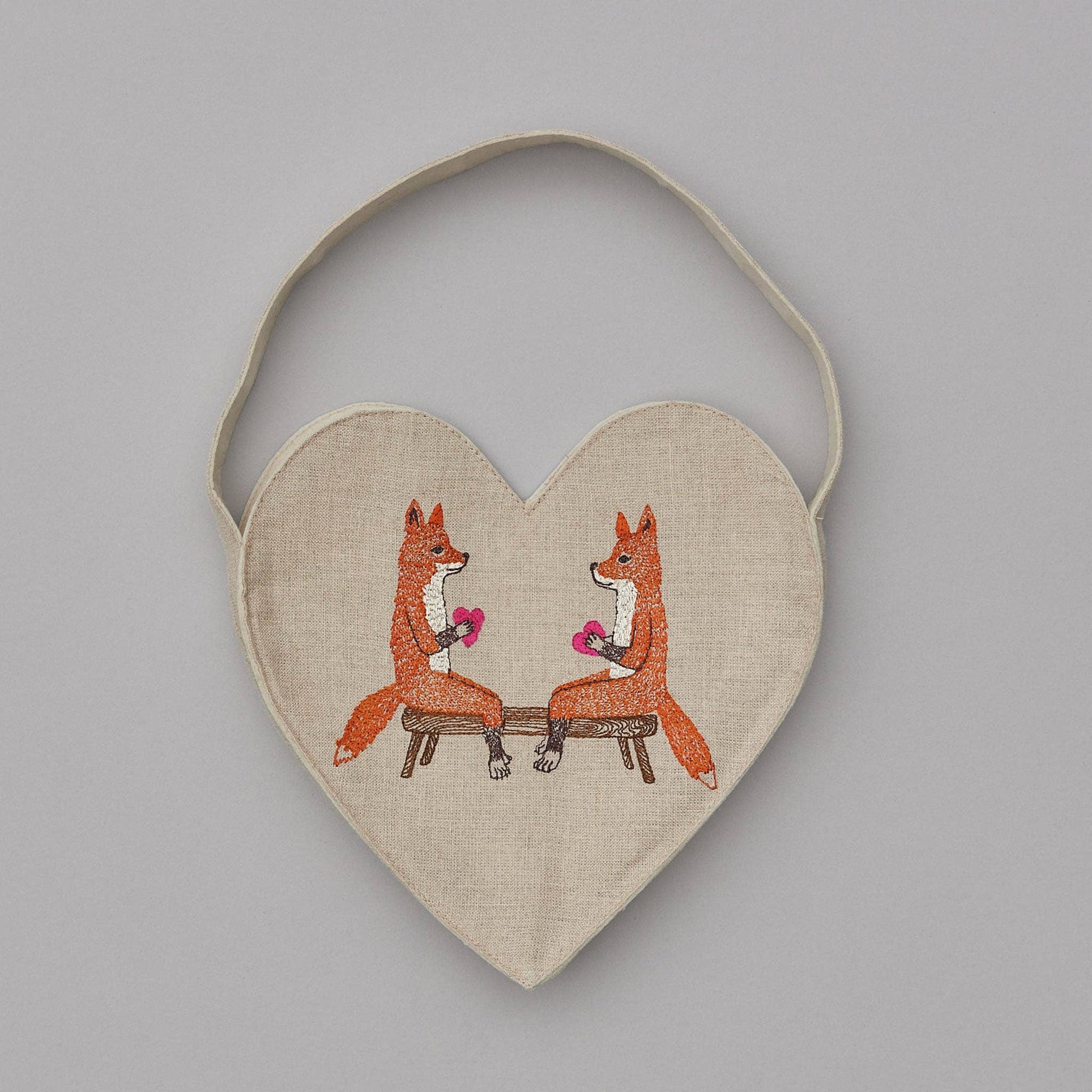 Coral & Tusk Smitten Foxes Heart Tote