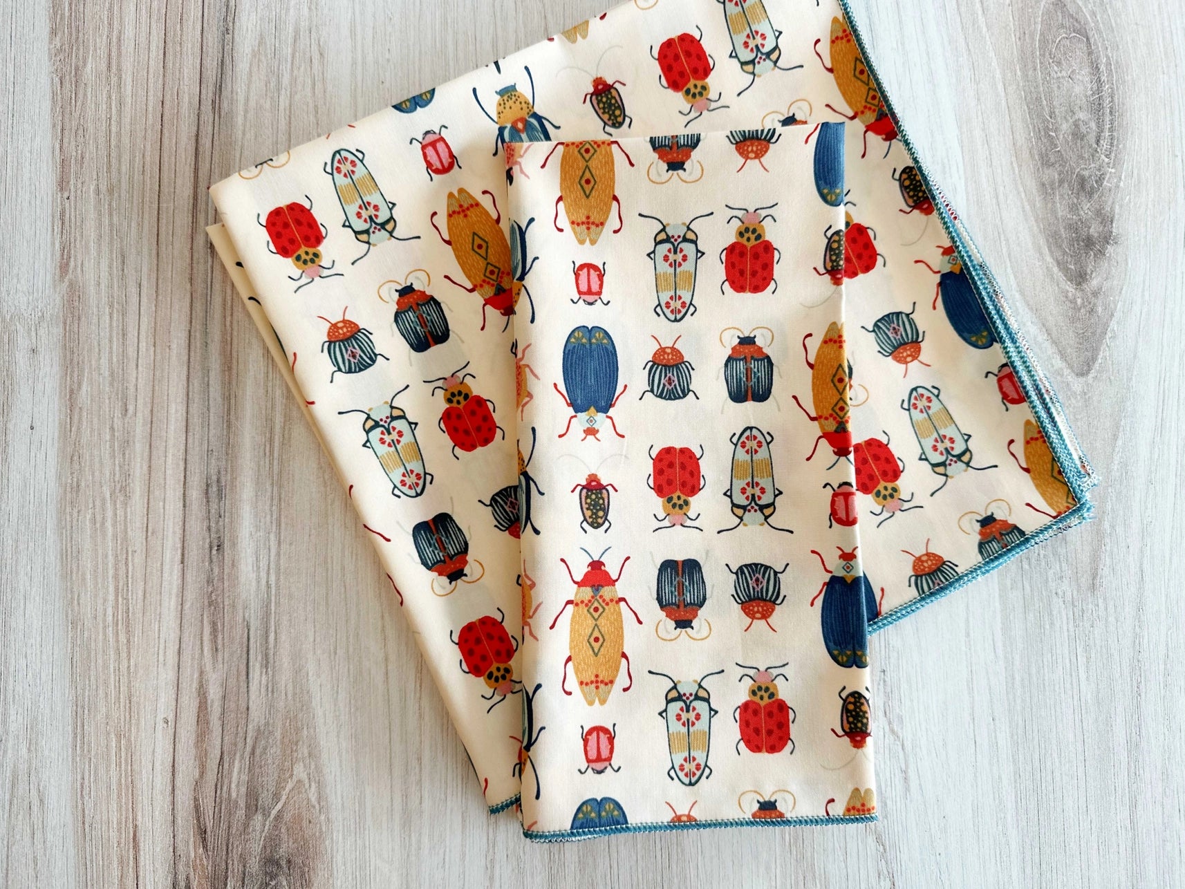 Beetle Cloth Dinner Napkins, set of four