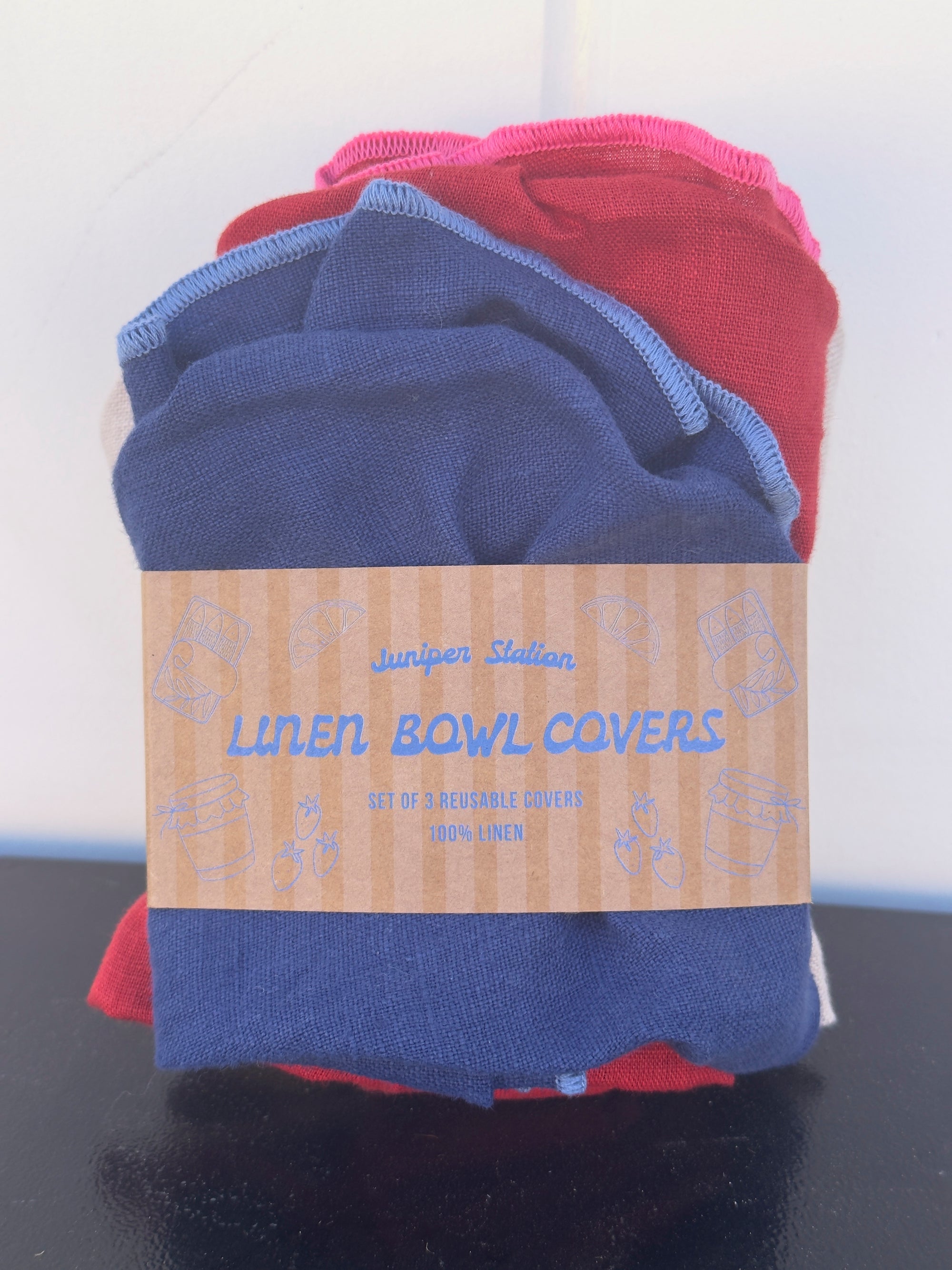 Linen Bowl Covers by Juniper Station - Set of 3