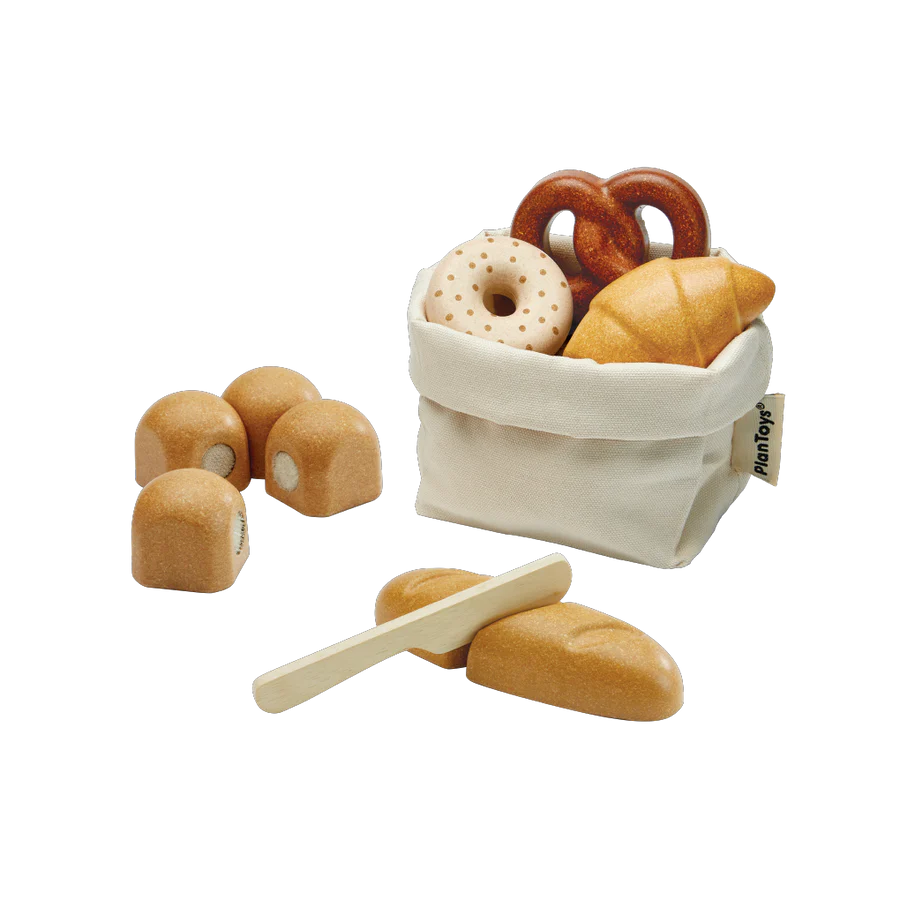 Rubberwood Bread Set