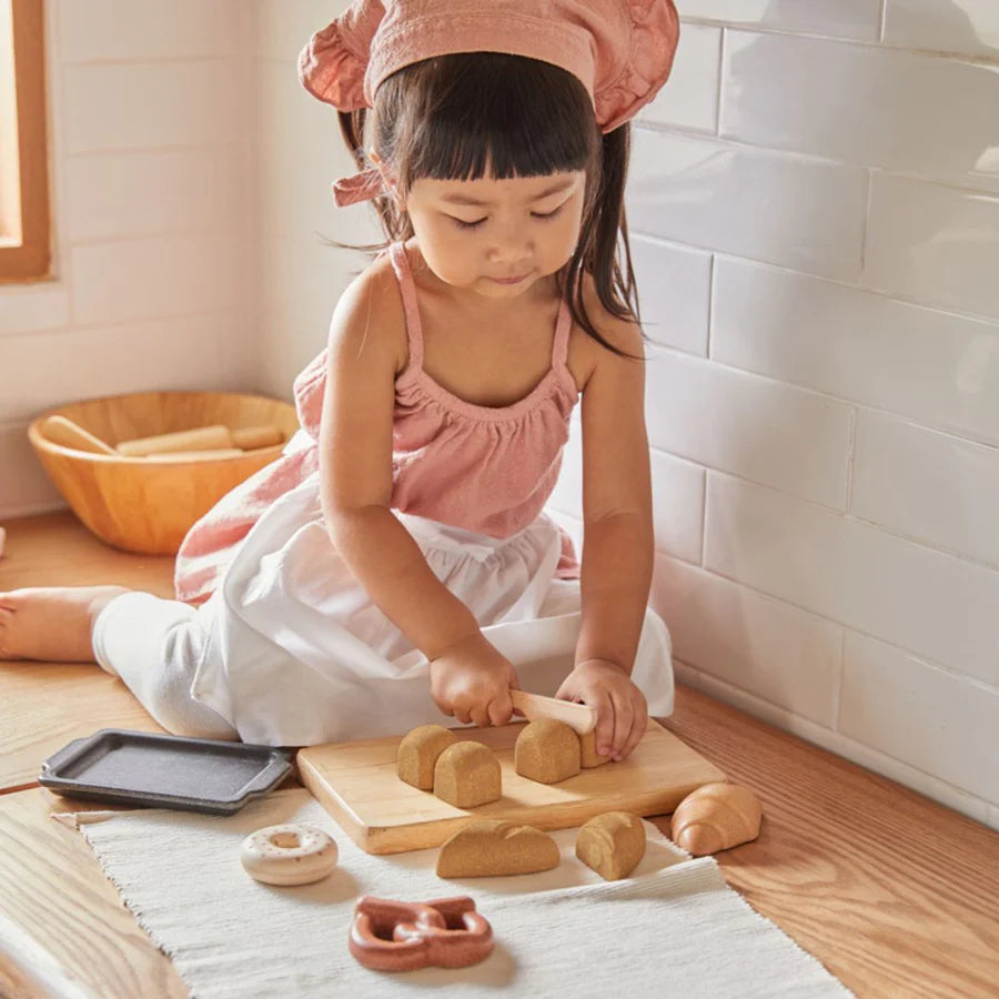 Rubberwood Bread Set