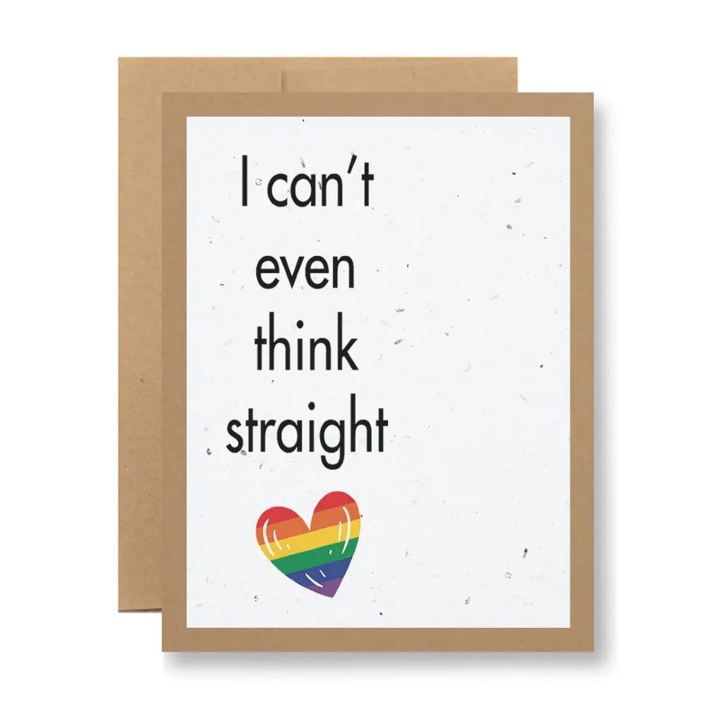 Can't Think Straight Plantable Greeting Card