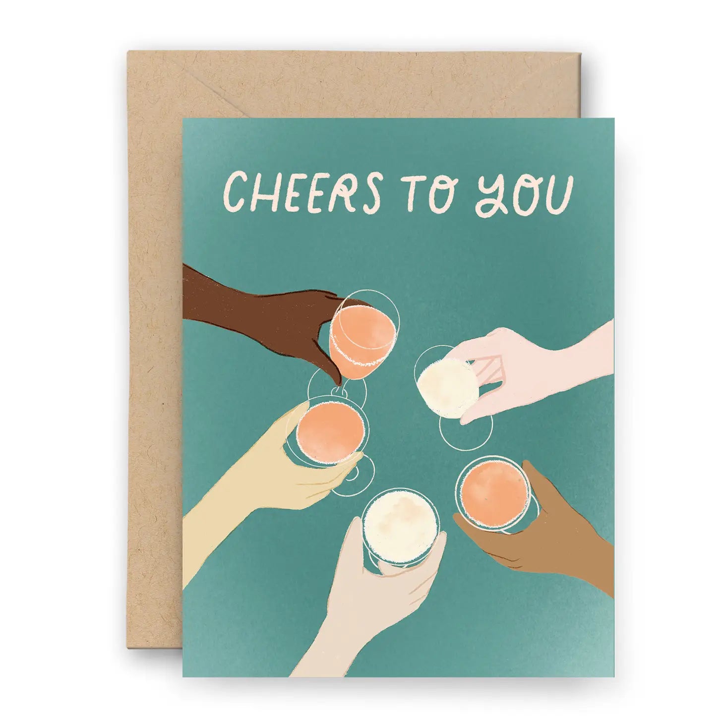 Cheers To You Hand Drawn Greeting Card