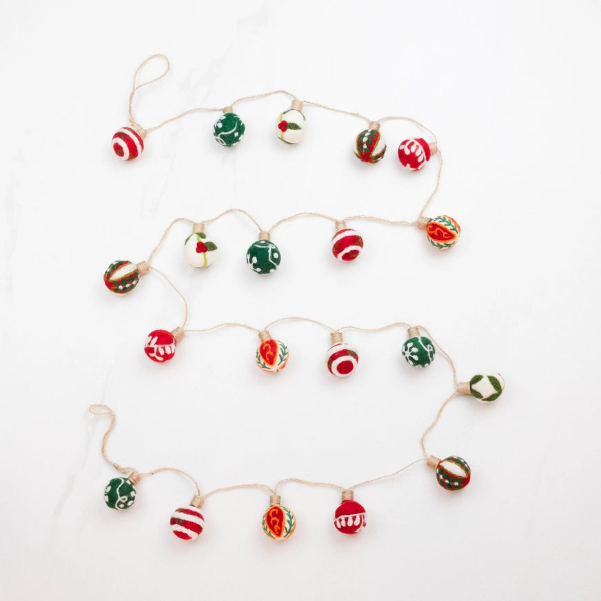 Felted Holiday Garlands