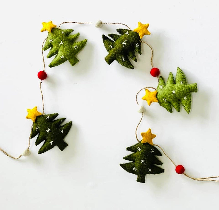 Felted Holiday Garlands