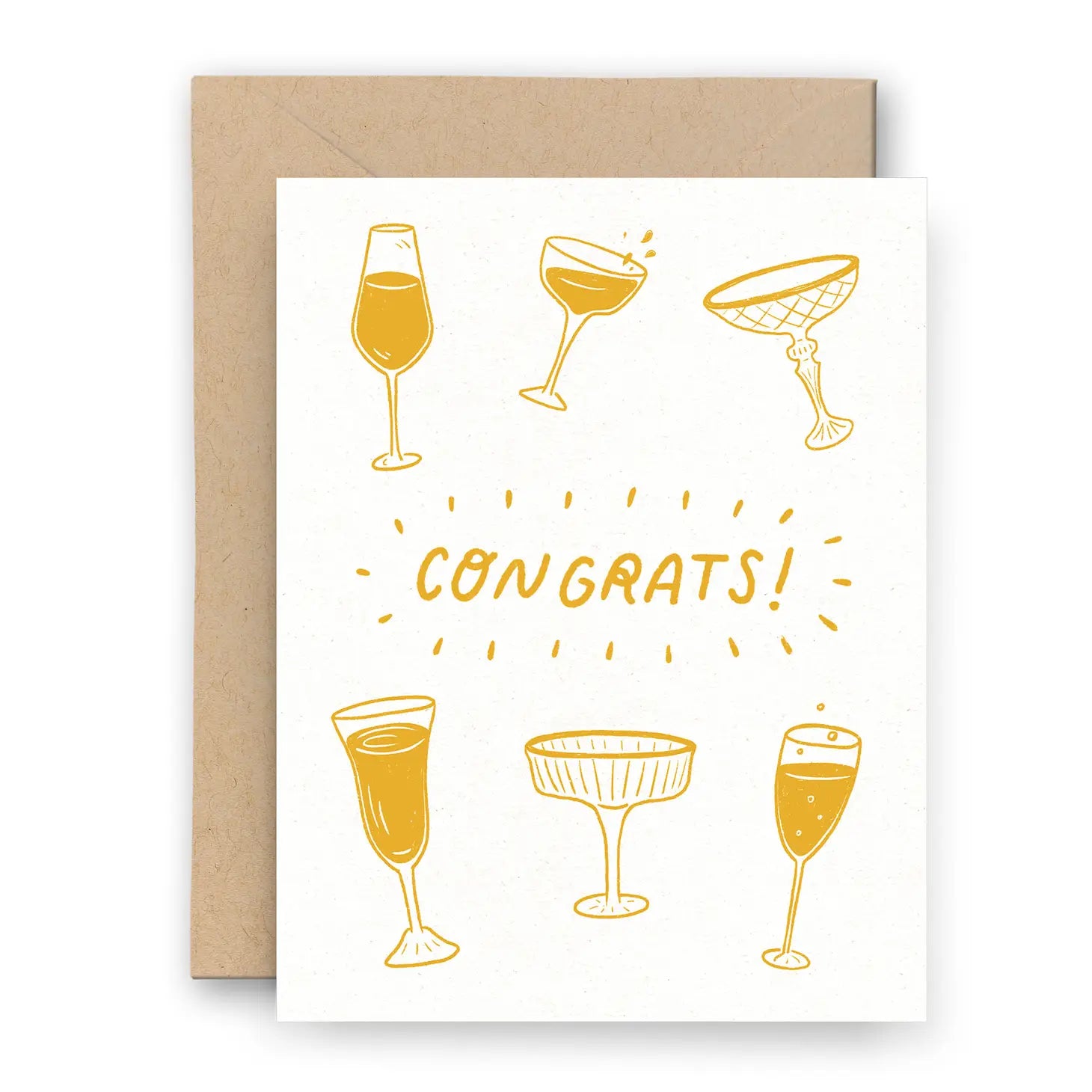 Congrats Hand Drawn Greeting Card