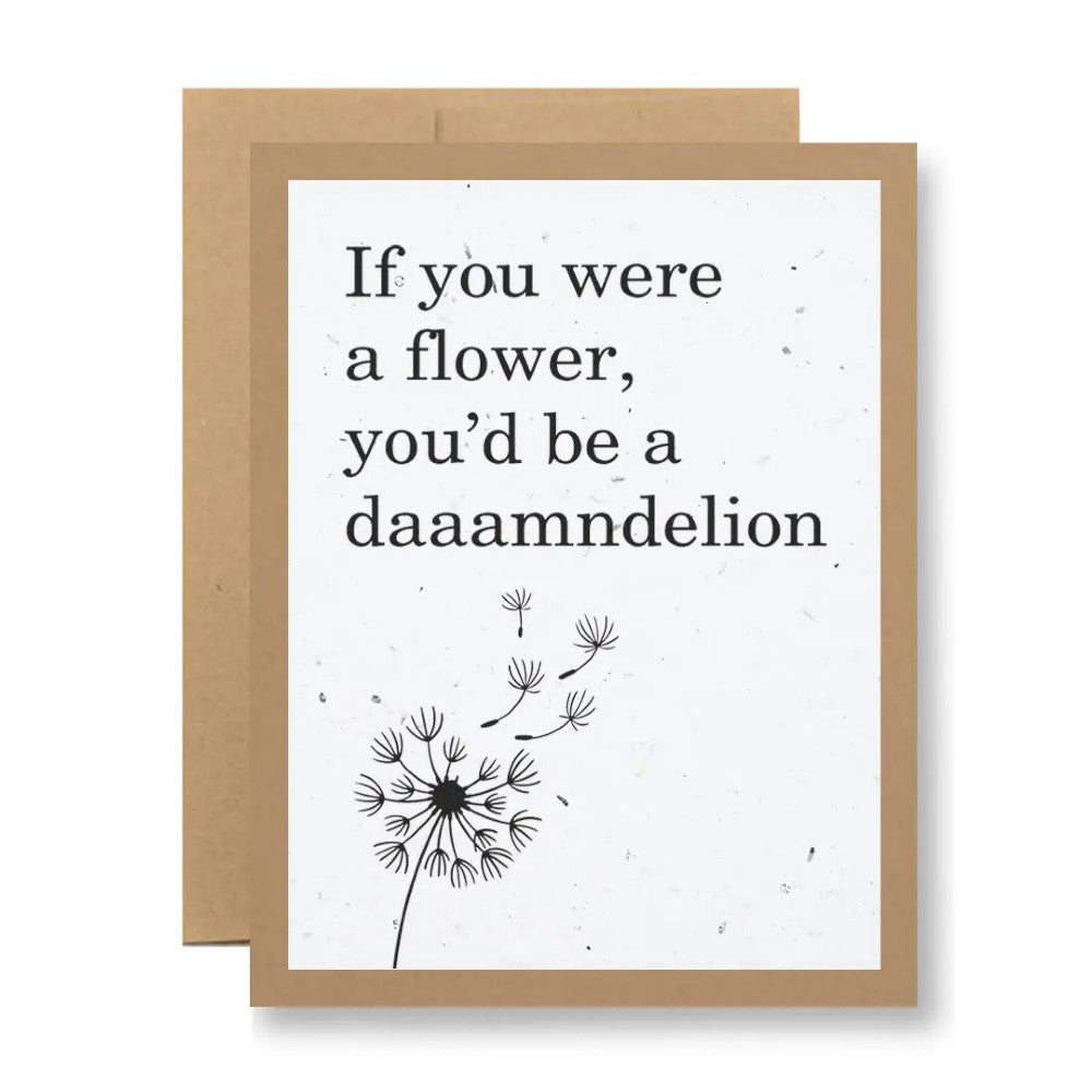 Daaamndelion Plantable Greeting Card